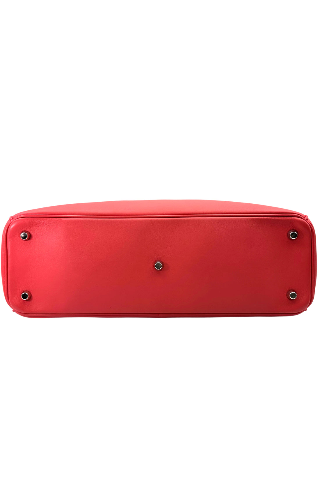 Christian Dior Diorissimo Red Leather Top Handle Bag With Pouch DR701