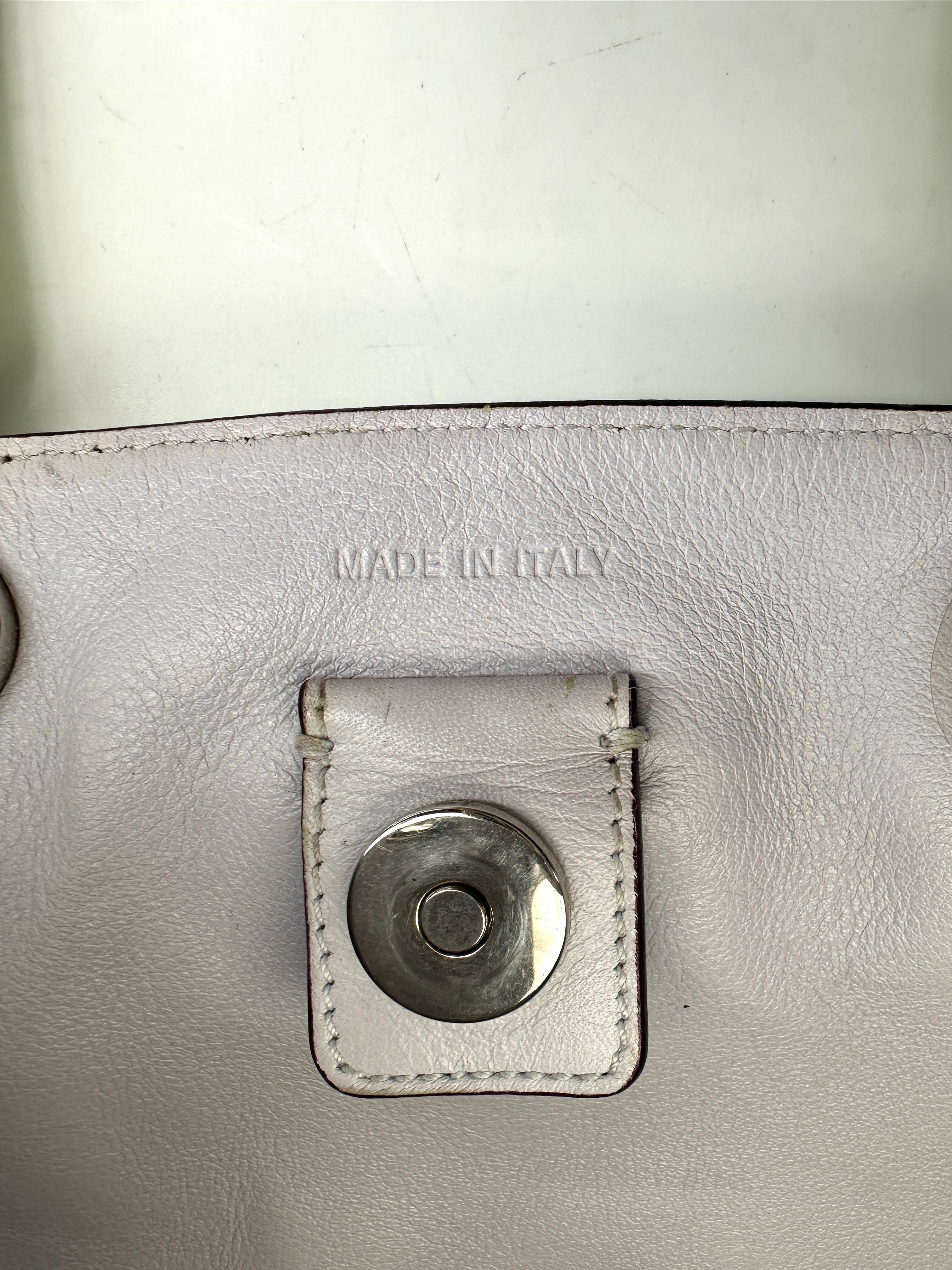 Christian Dior Diorissimo Green Leather Top Handle Bag With Pouch DR707