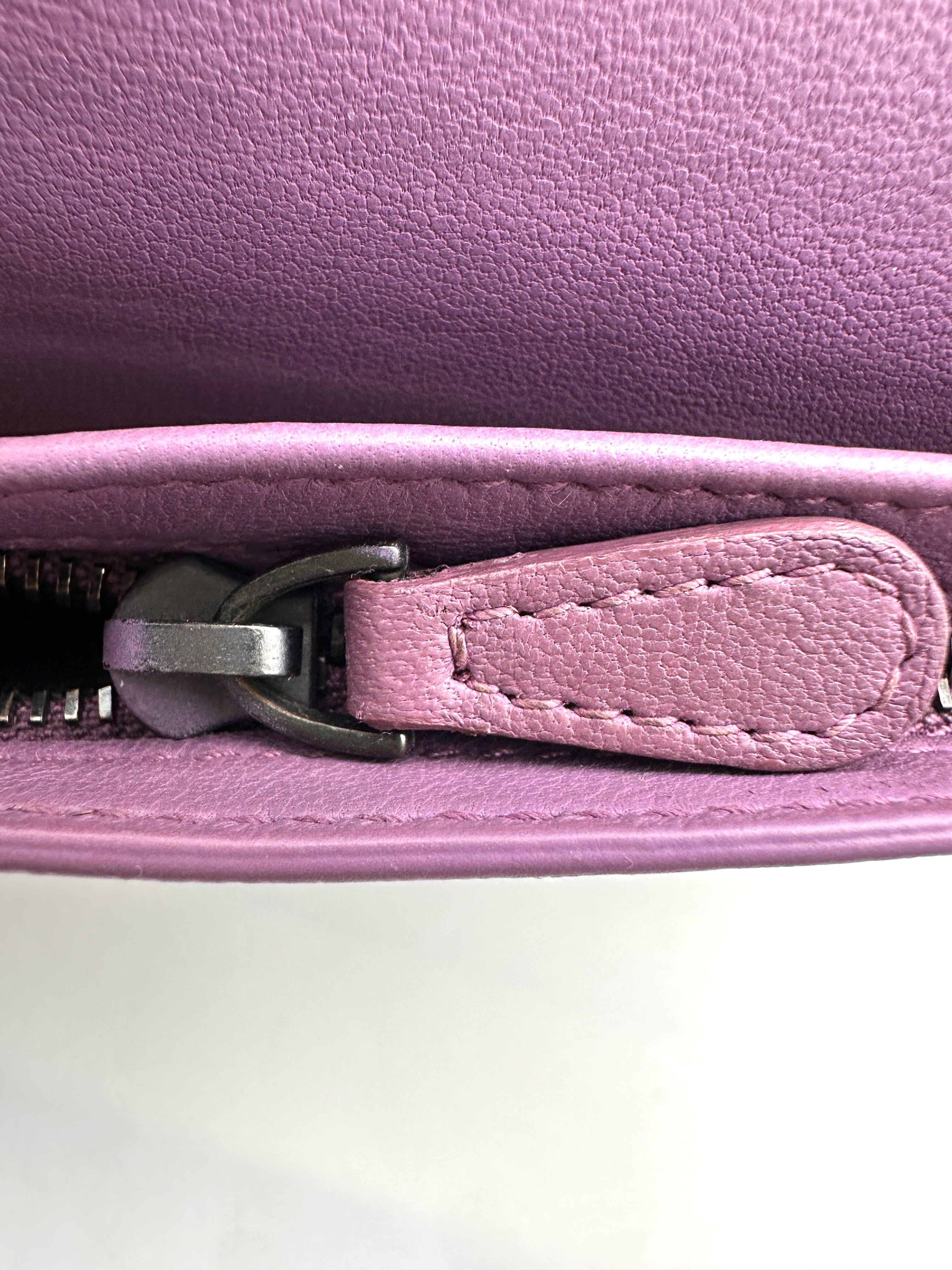 Bottega Veneta Purple Intrecciato Long Wallet BV126