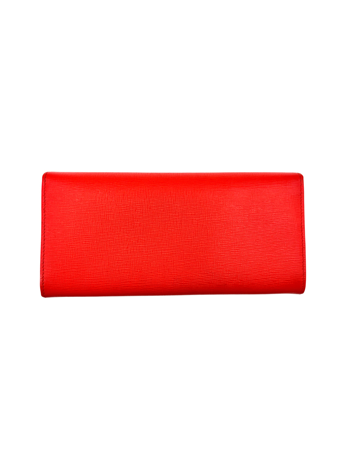 Fendi Monster Eyes Red Leather Long Wallet FF97