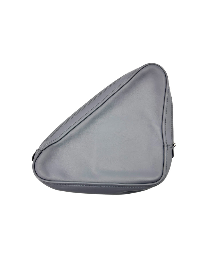 Balenciaga Triangle Grey Leather Pouch BB67