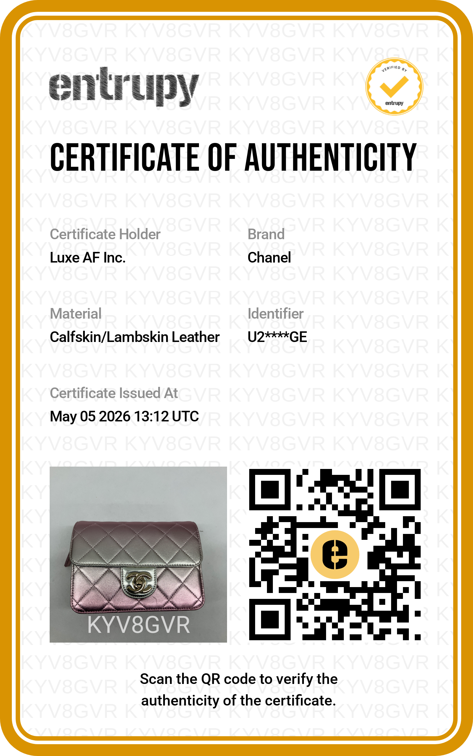 Chanel 22C Classic Flap Iridescent Pink Quilted Leather Shoulder Bag(U2***GE) IRIS197