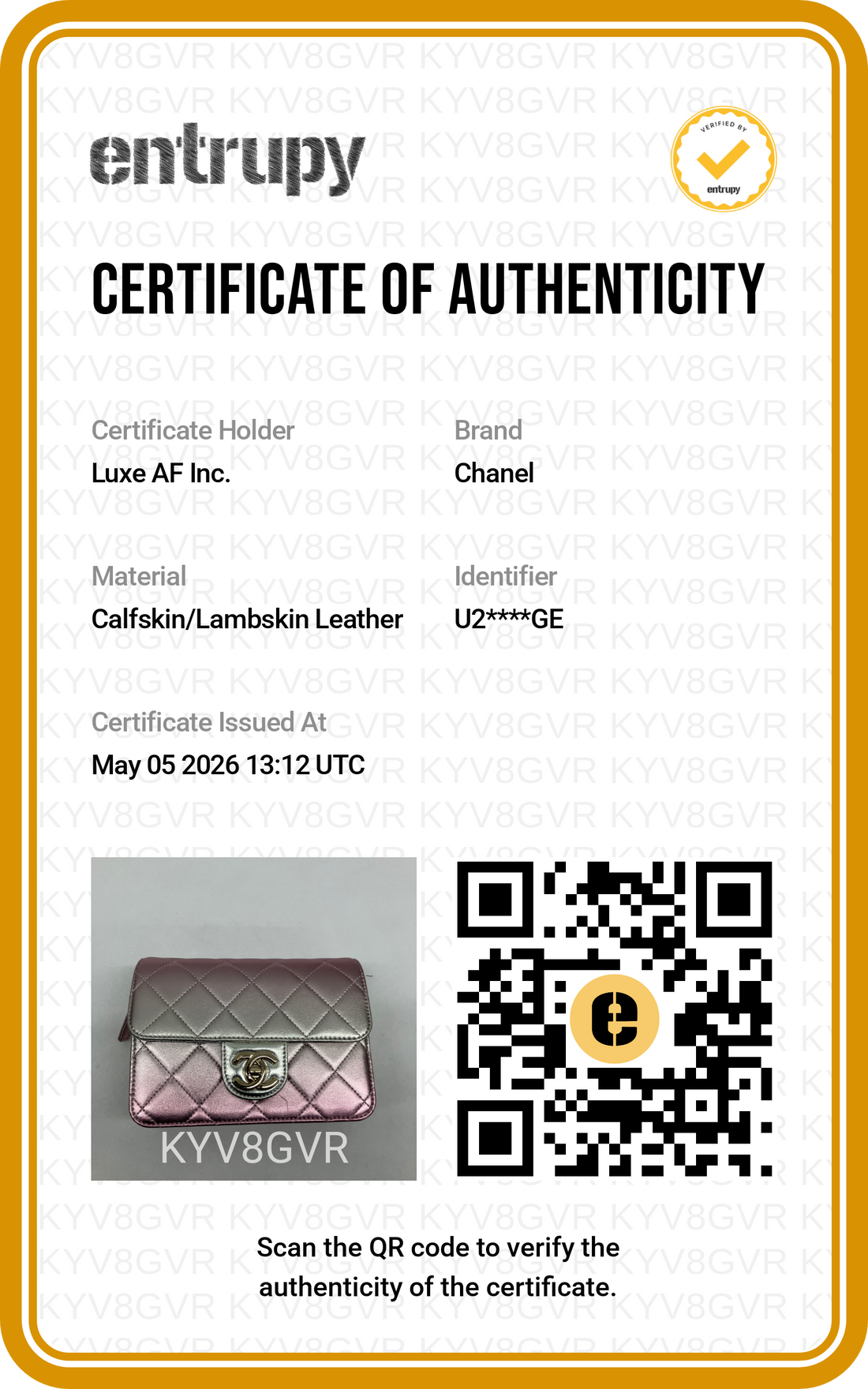 Chanel 22C Classic Flap Iridescent Pink Quilted Leather Shoulder Bag(U2***GE) IRIS197