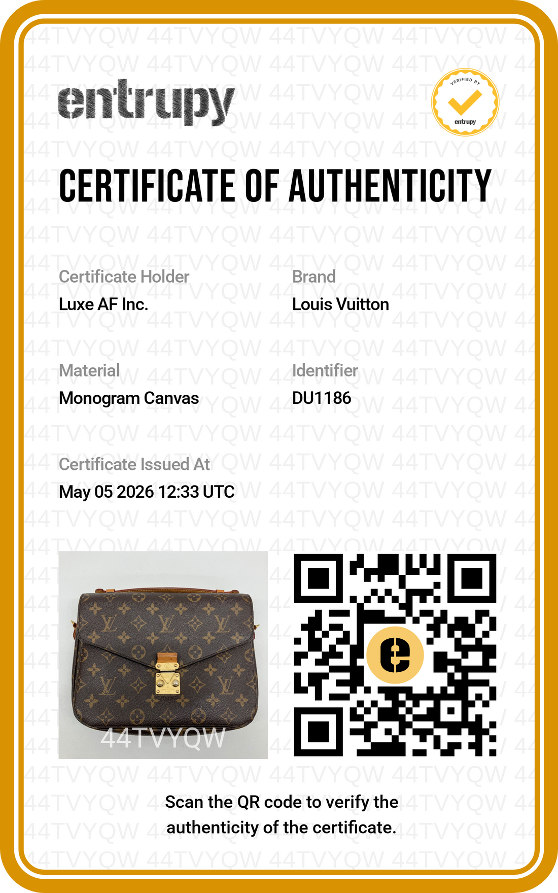 Louis Vuitton Monogram Canvas Pochette Accessoires LV2541