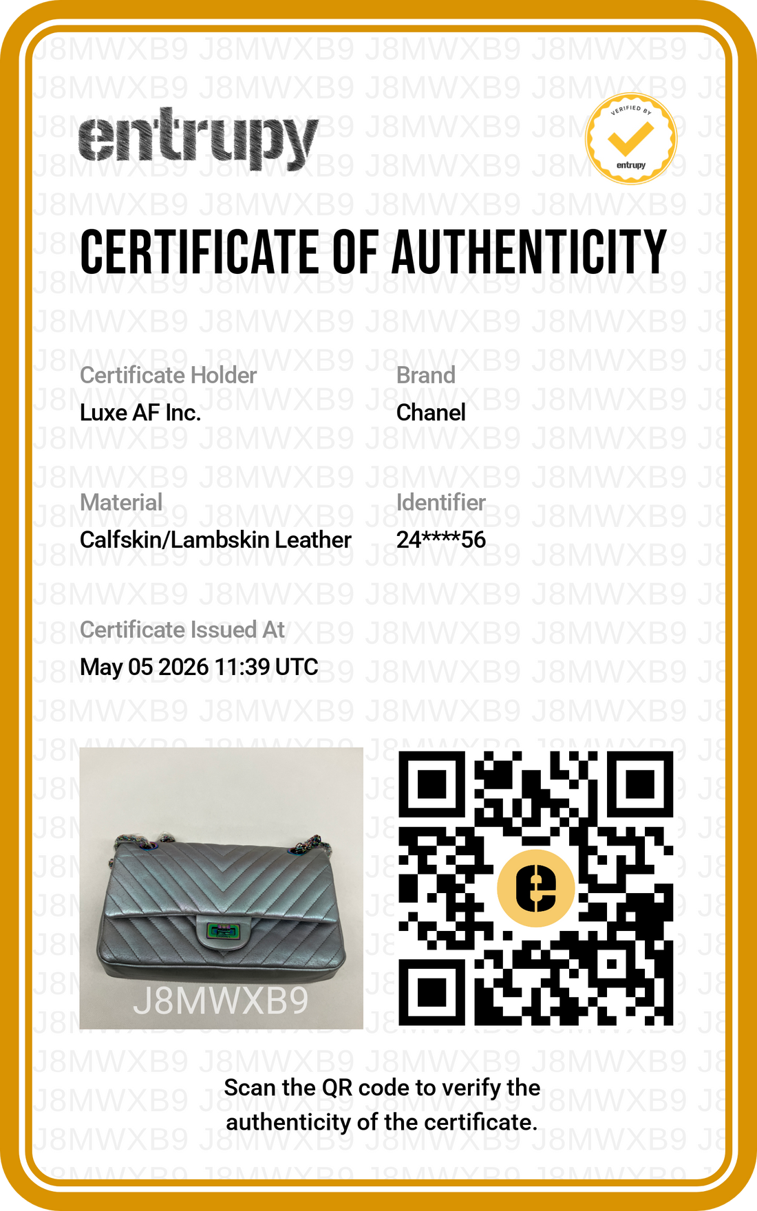 Chanel 2.55 Reissue Iridescent Chevron Quilted Lambskin Small Size Flap Bag(24***56) IRIS196