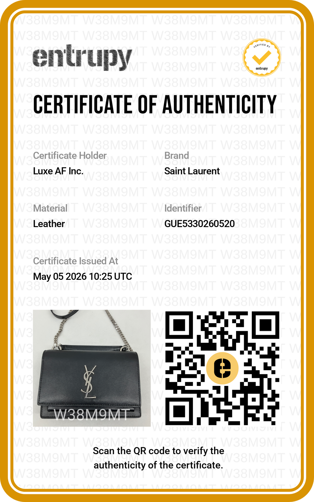 Saint Laurent Sunset Black Leather Small Size Shoulder Bag SL197