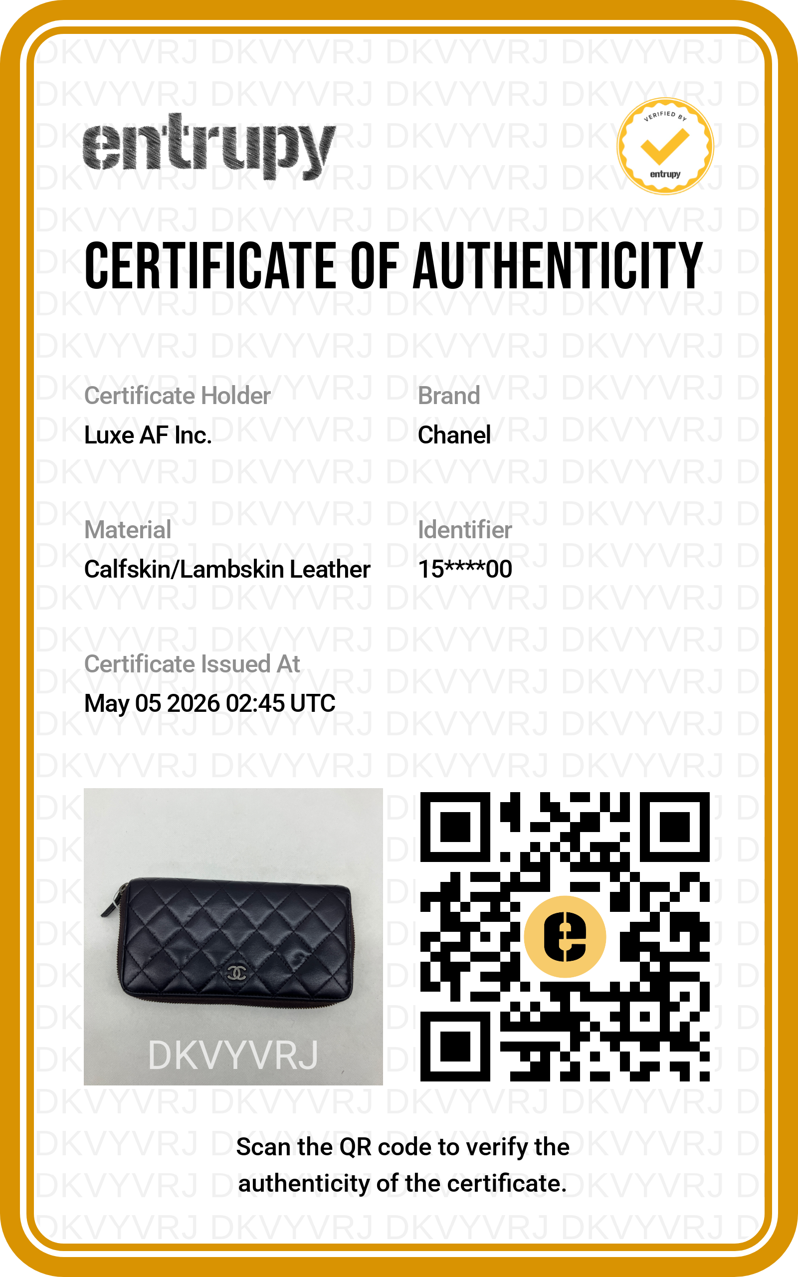 Chanel Black Quilted Leather Long Wallet(15***00) CC1848