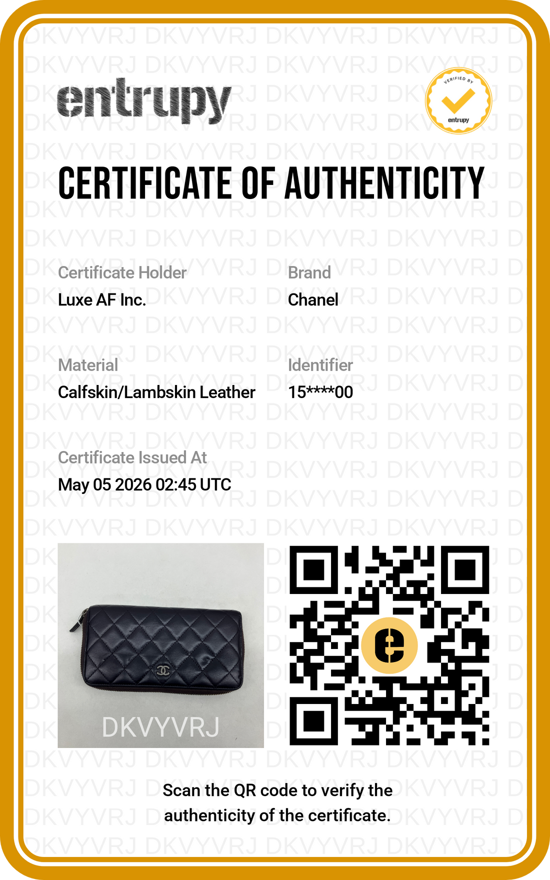 Chanel Black Quilted Leather Long Wallet(15***00) CC1848