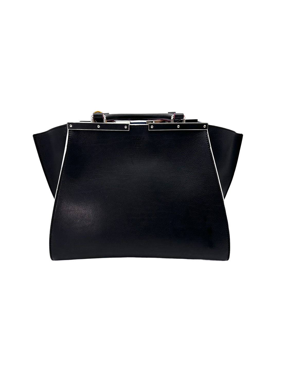 Fendi 3Jours Black Leather Handle Bag FF99