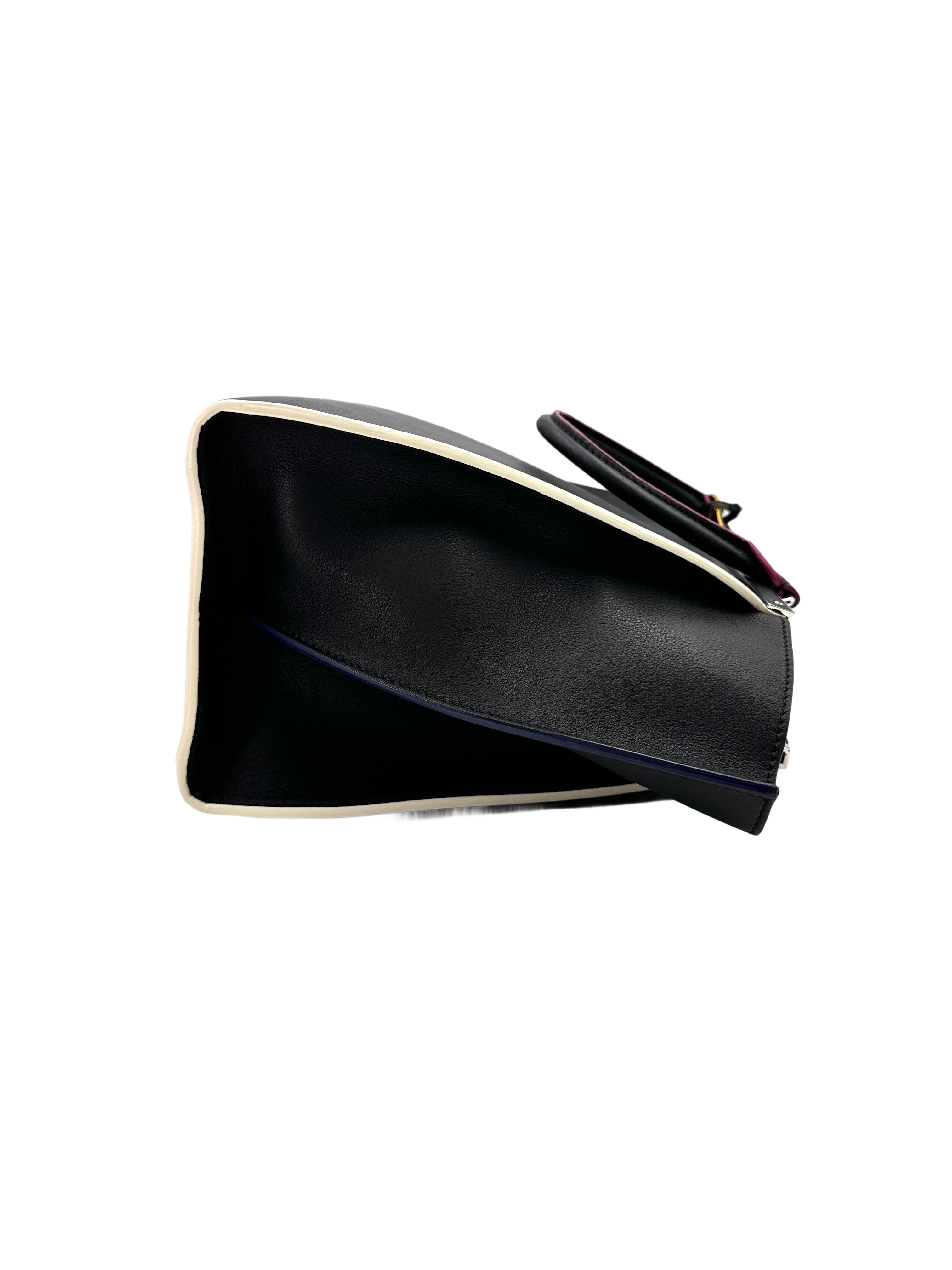 Fendi 3Jours Black Leather Handle Bag FF99