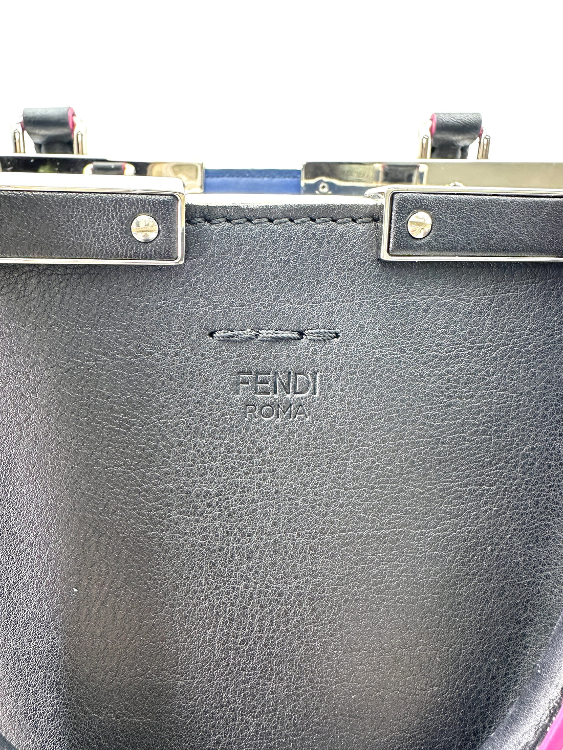 Fendi 3Jours Black Leather Handle Bag FF99