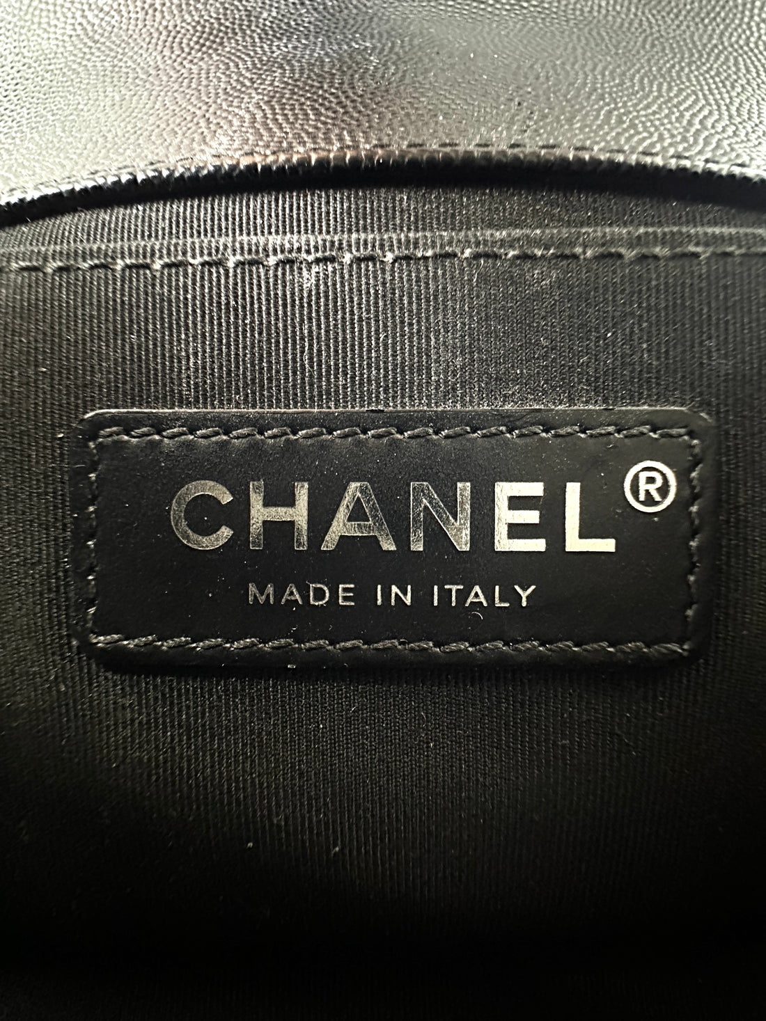 Chanel LeBoy Black Chevron Quilted Leather Small Size Flap Bag With Silver Buckle(25***79) CC1851