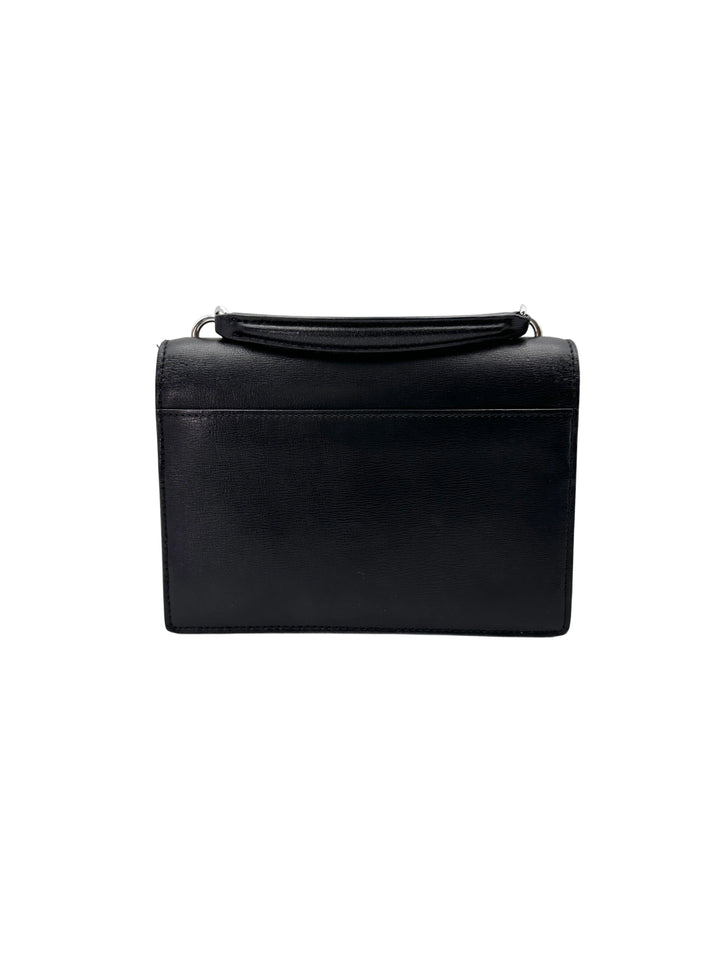 Saint Laurent Sunset Black Leather Small Size Shoulder Bag SL197