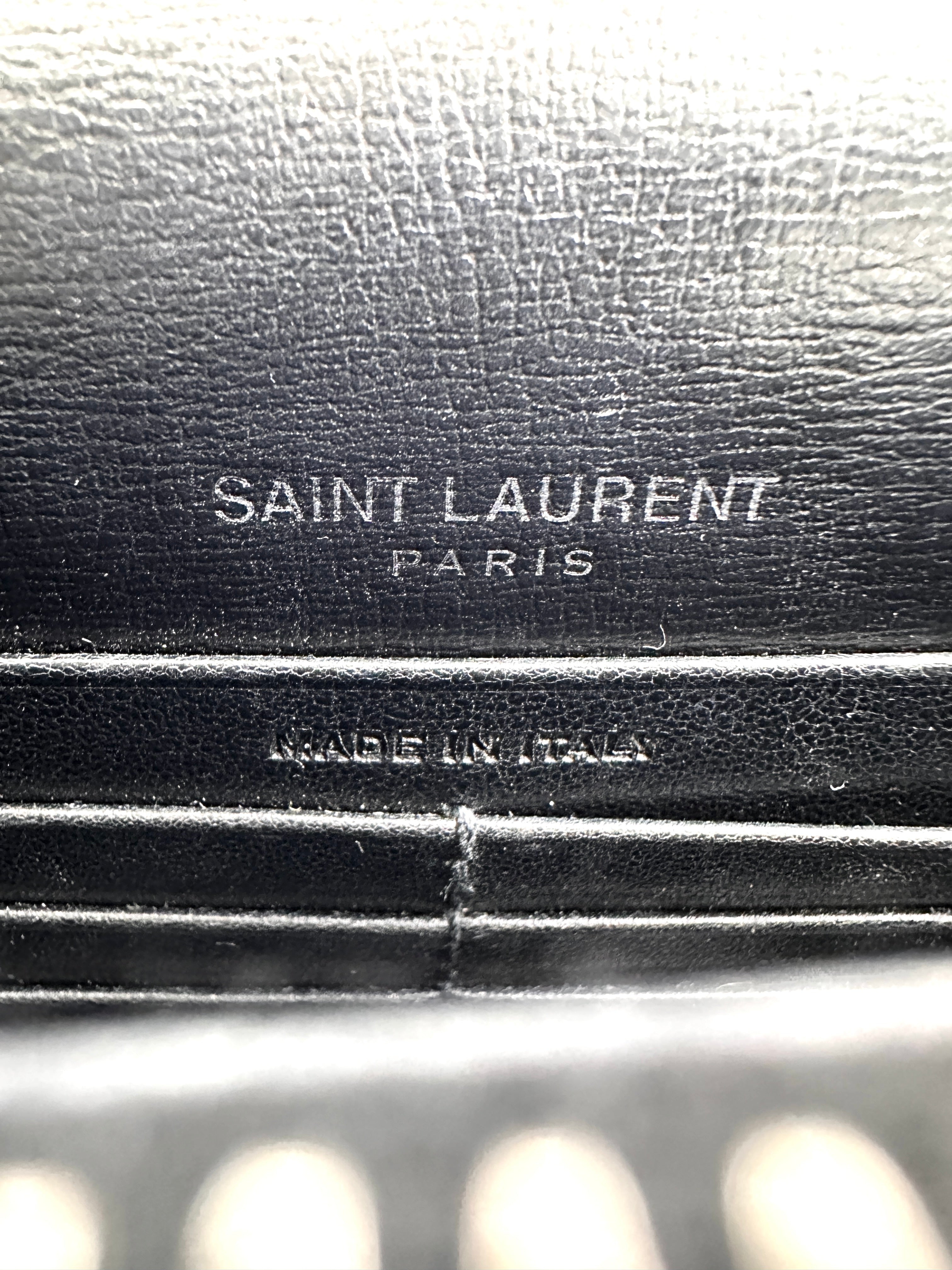 Saint Laurent Sunset Black Leather Small Size Shoulder Bag SL197