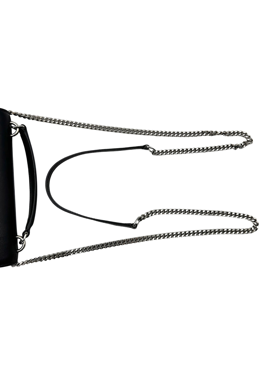 Saint Laurent Sunset Black Leather Small Size Shoulder Bag SL197
