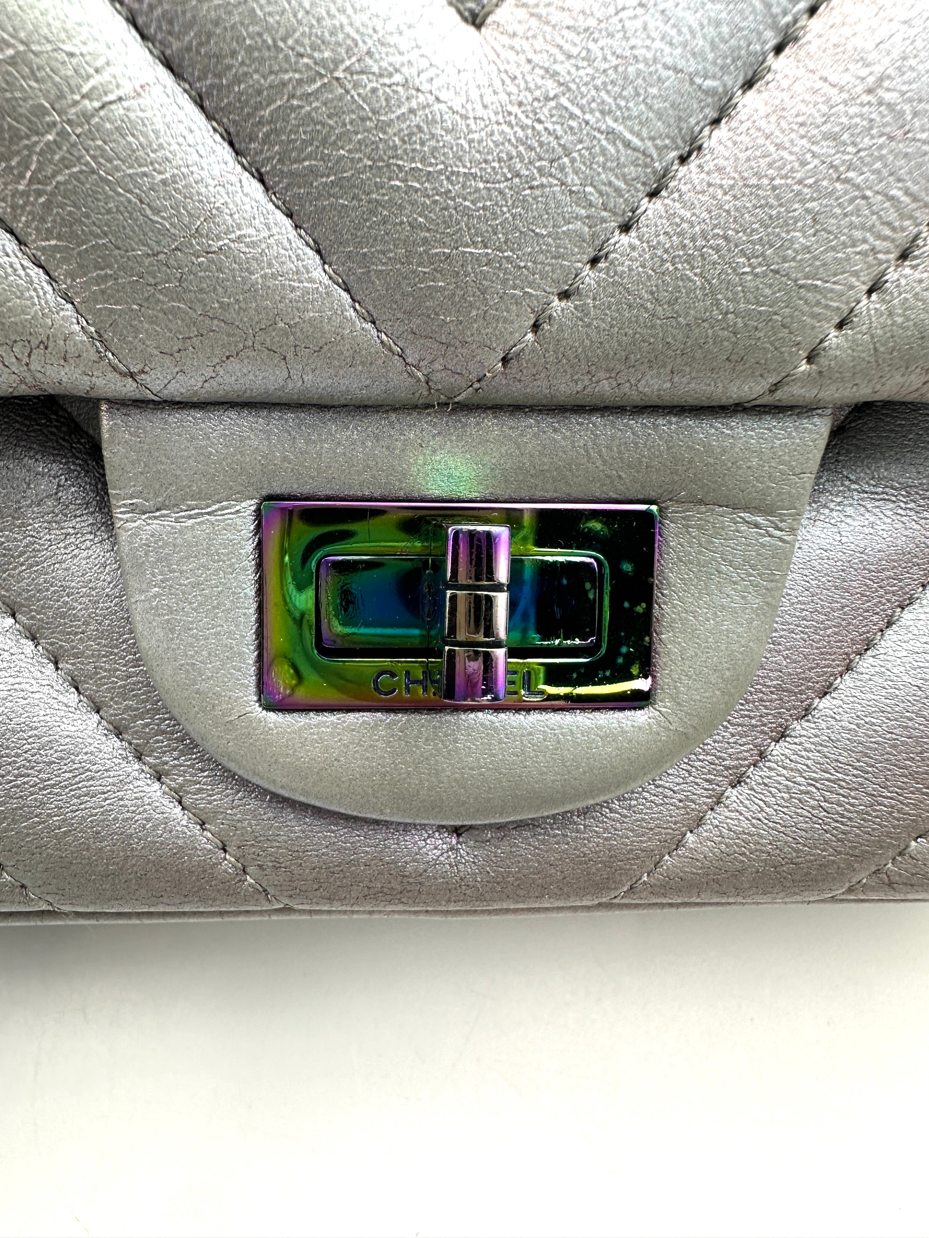Chanel 2.55 Reissue Iridescent Chevron Quilted Lambskin Small Size Flap Bag(24***56) IRIS196
