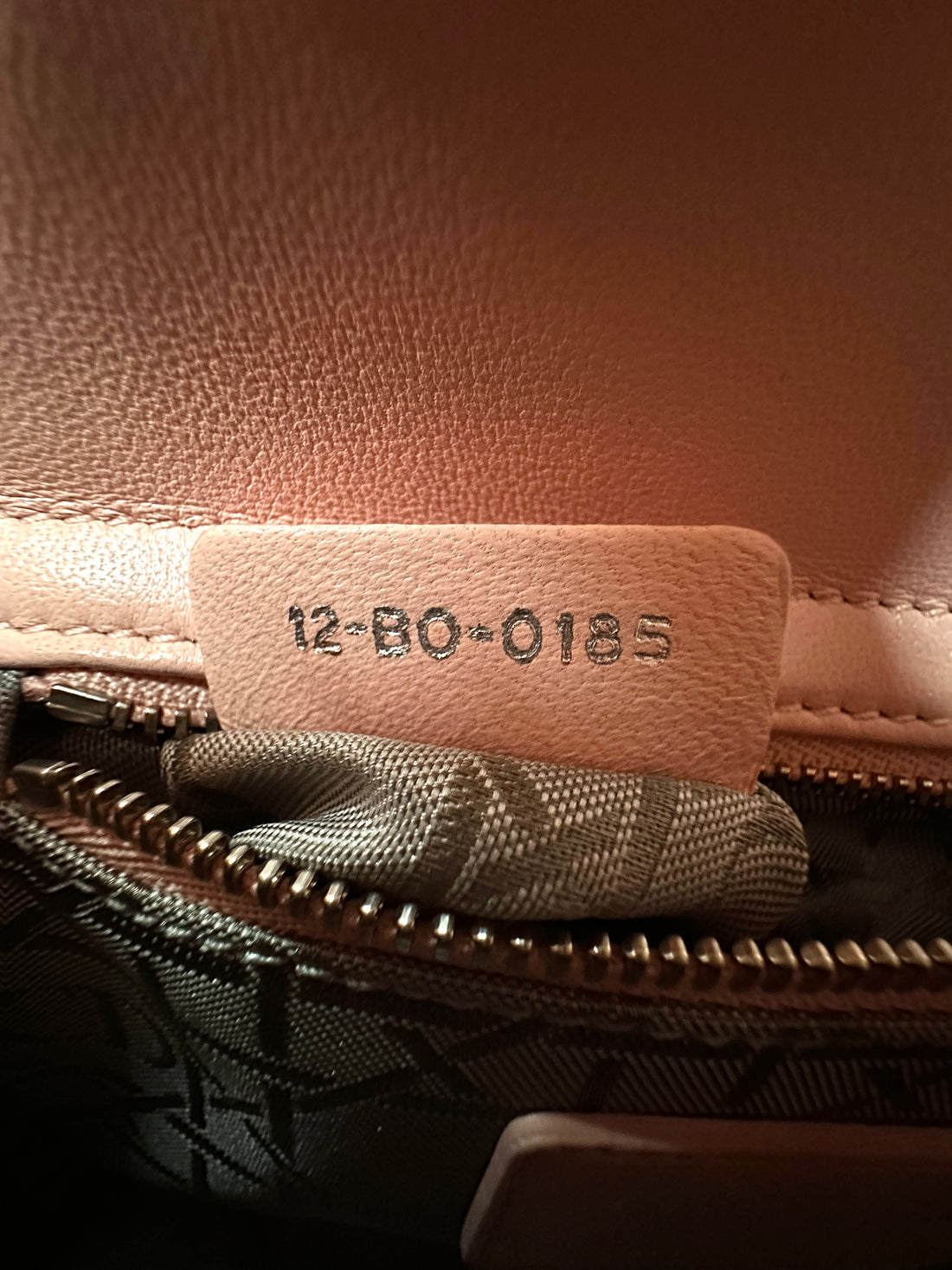 Christian Dior Lady Dior Pink Cannage Lambskin Handle Bag With Silver Charms DR706
