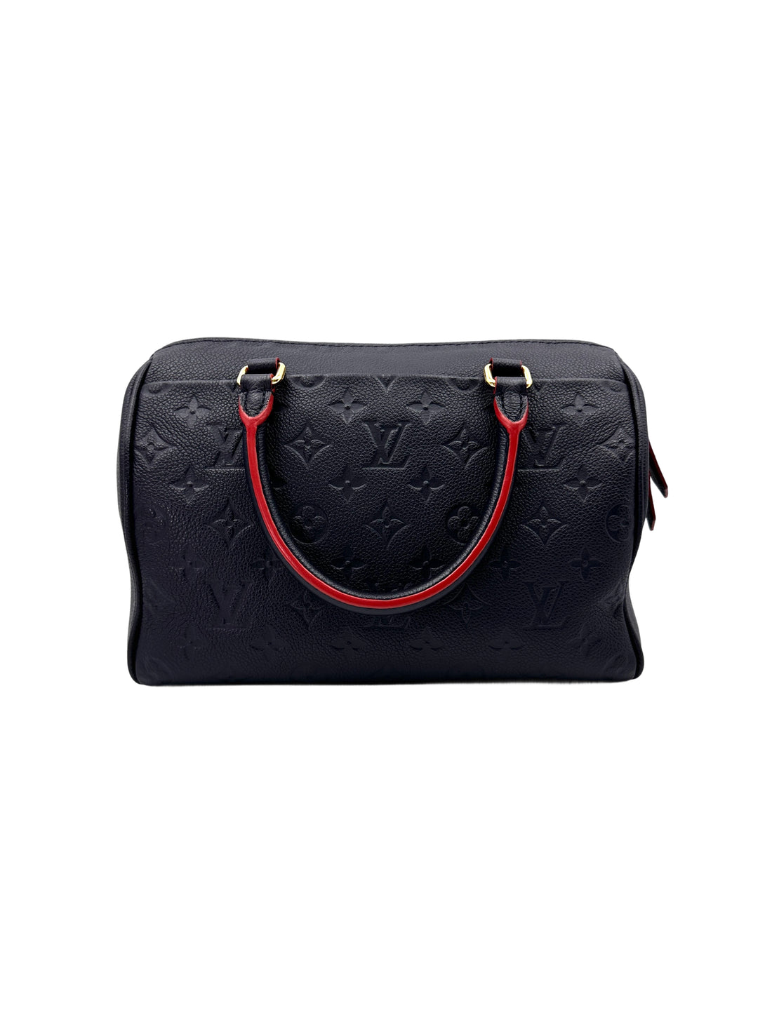Louis Vuitton Speedy25 Navy Monogram Empreinte Leather Handle Bag LV2539