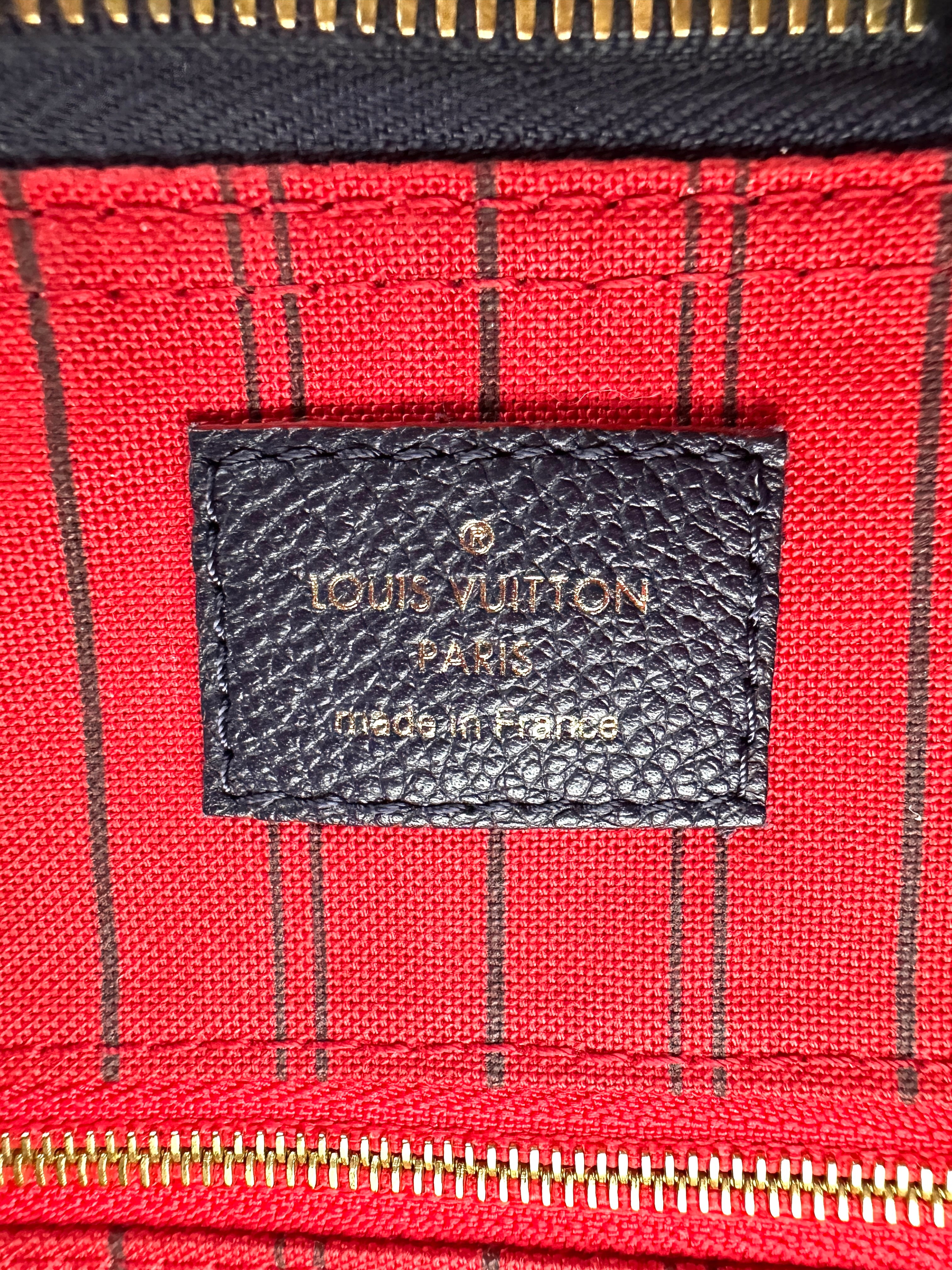 Louis Vuitton Speedy25 Navy Monogram Empreinte Leather Handle Bag LV2539