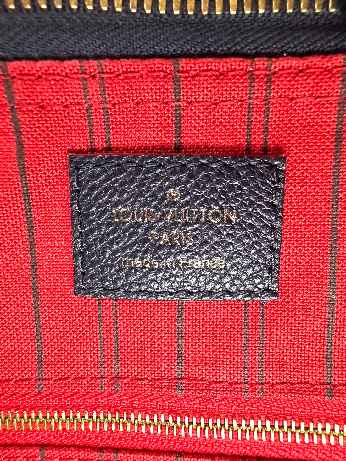 Louis Vuitton Speedy25 Navy Monogram Empreinte Leather Handle Bag LV2539