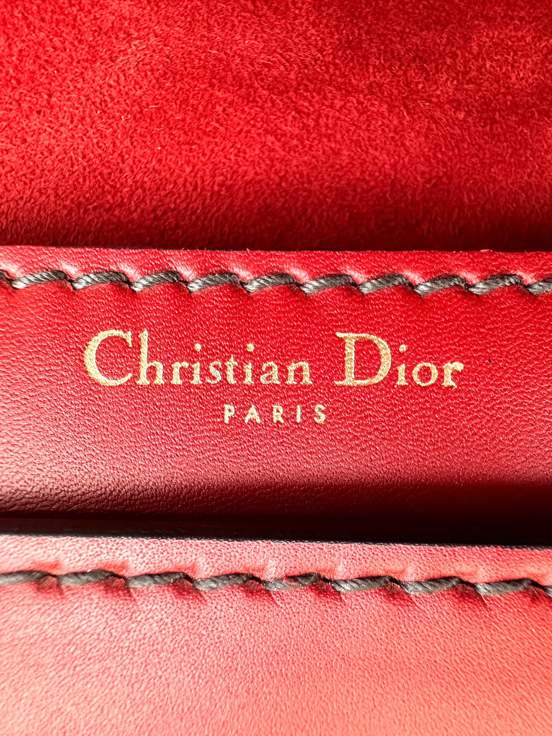 Christian Dior Jadior Red Leather Chain Bag With Gold Hardware IRIS198