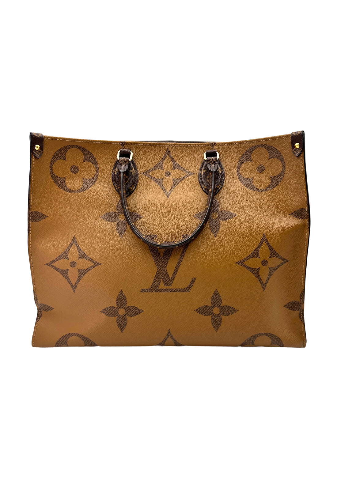 Louis Vuitton OnTheGo GM Brown Monogram Canvas Tote Handle Bag LV2544