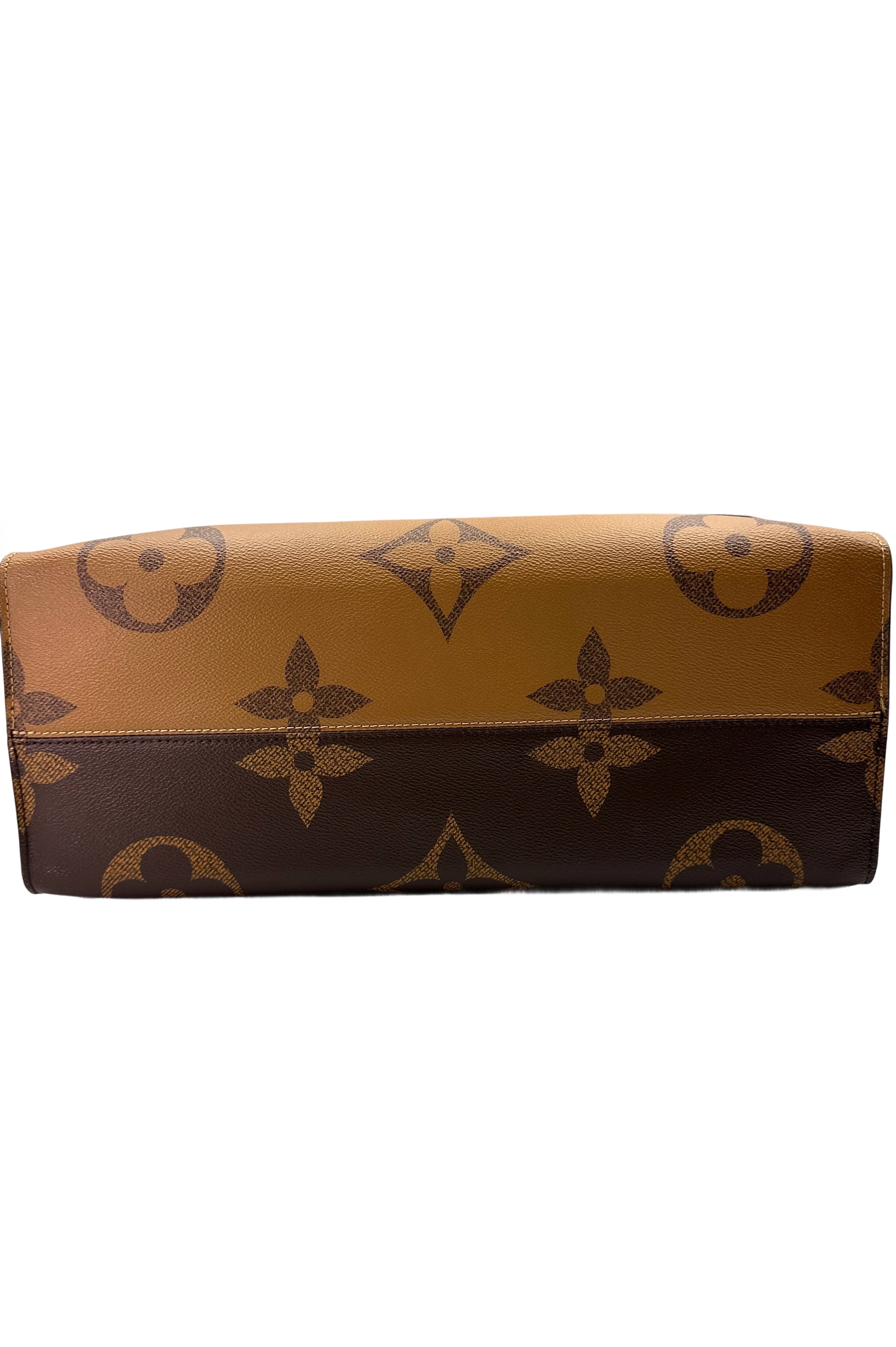 Louis Vuitton OnTheGo GM Brown Monogram Canvas Tote Handle Bag LV2544
