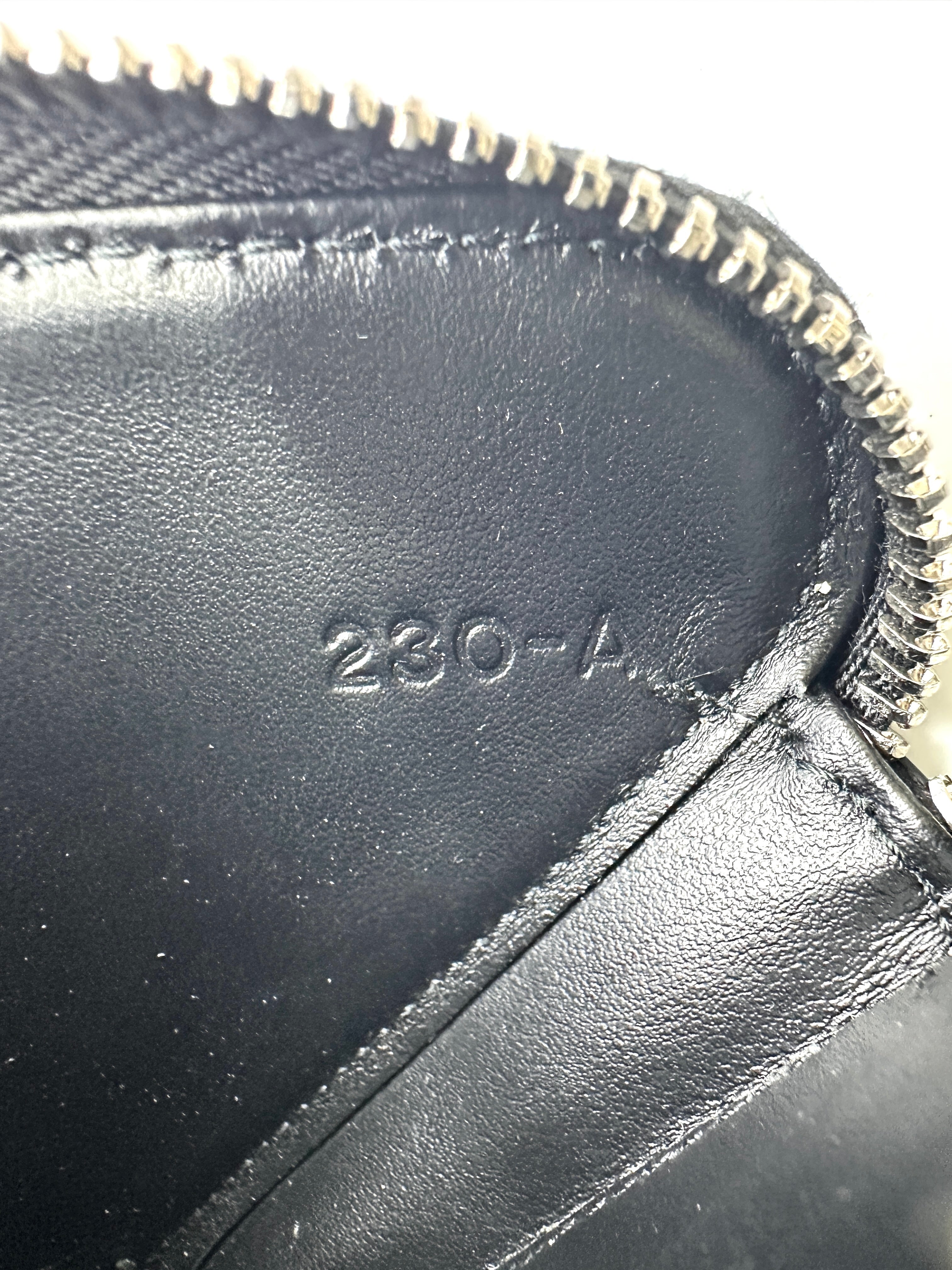 Prada Triangle Black Leather Pouch PR295