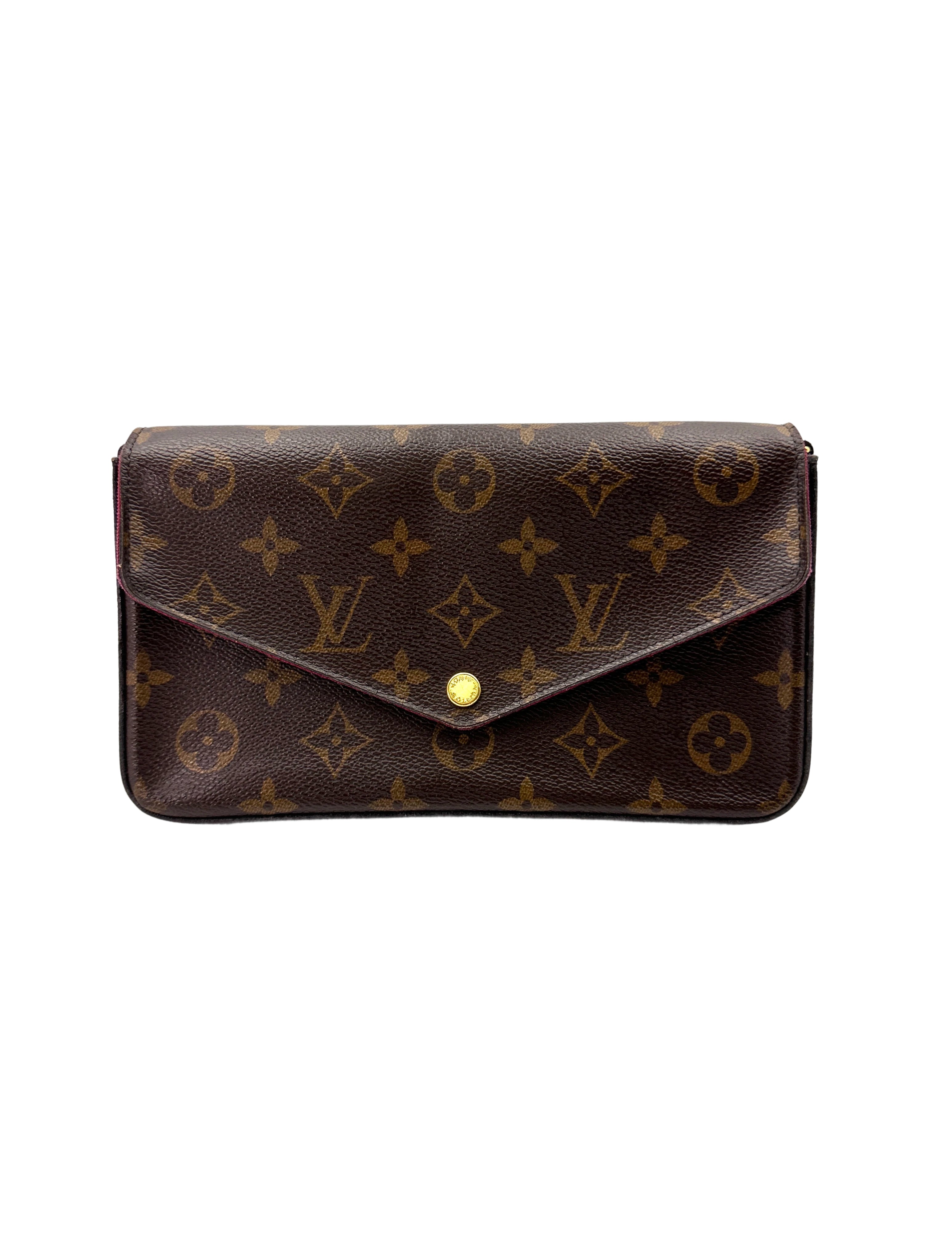 Louis Vuitton Brown Monogram Canvas Pochette Felicie LV2546