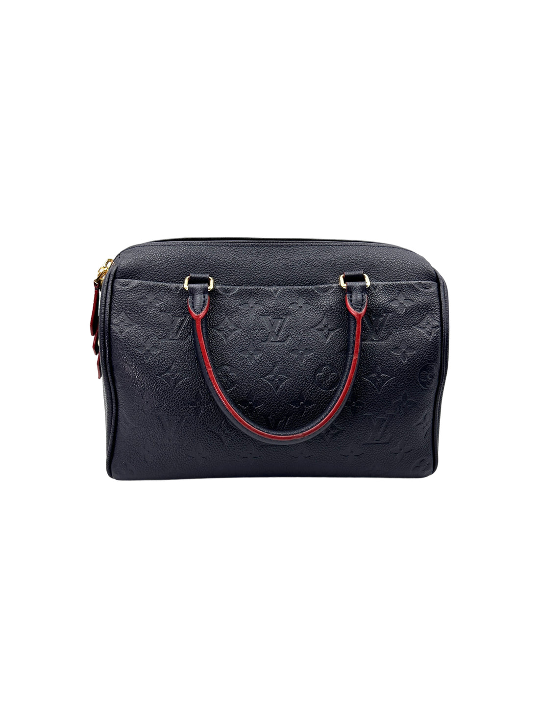 Louis Vuitton Speedy25 Navy Monogram Empreinte Leather Handle Bag LV2545
