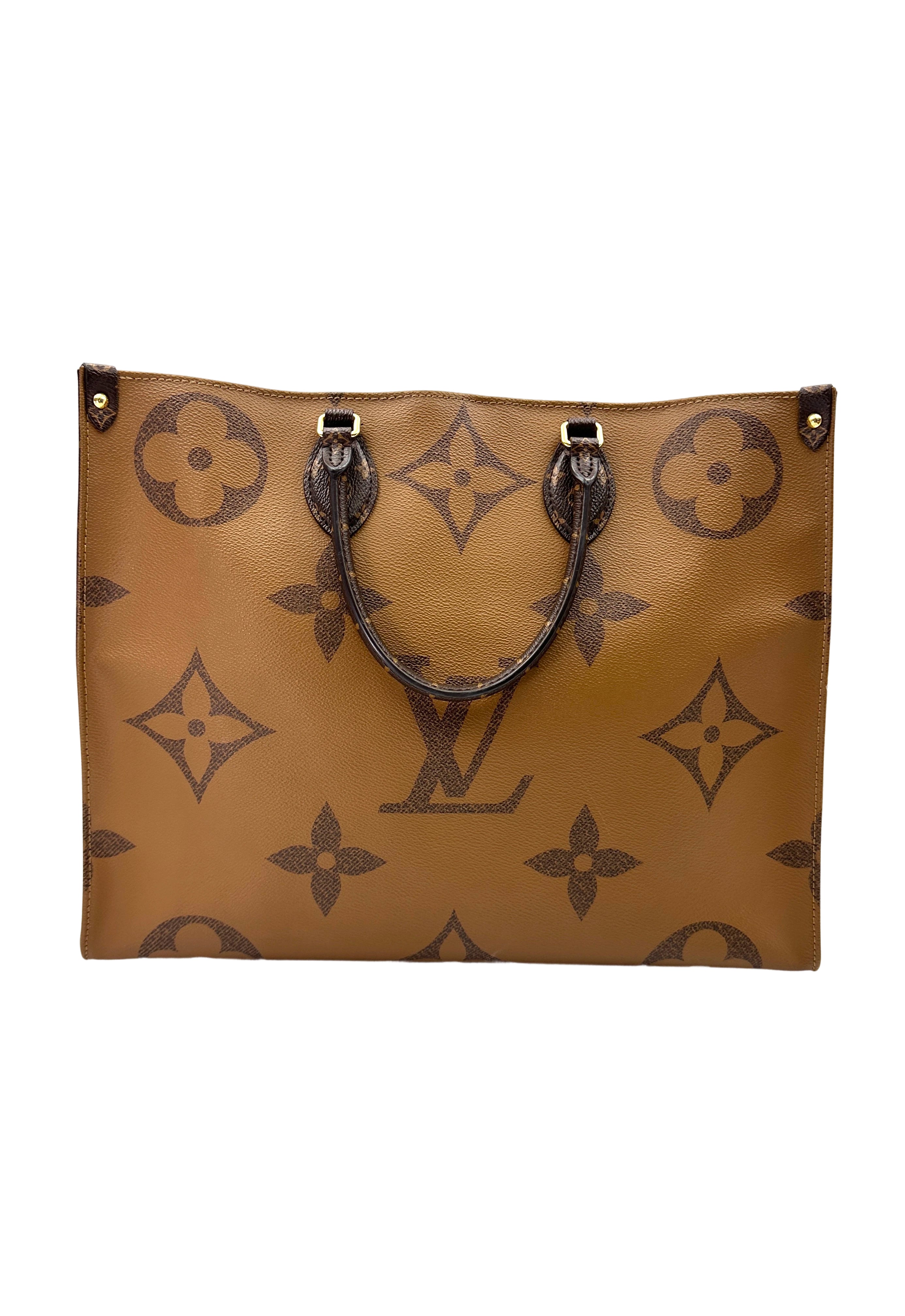 Louis Vuitton OnTheGo GM Brown Monogram Canvas Tote Handle Bag LV2551
