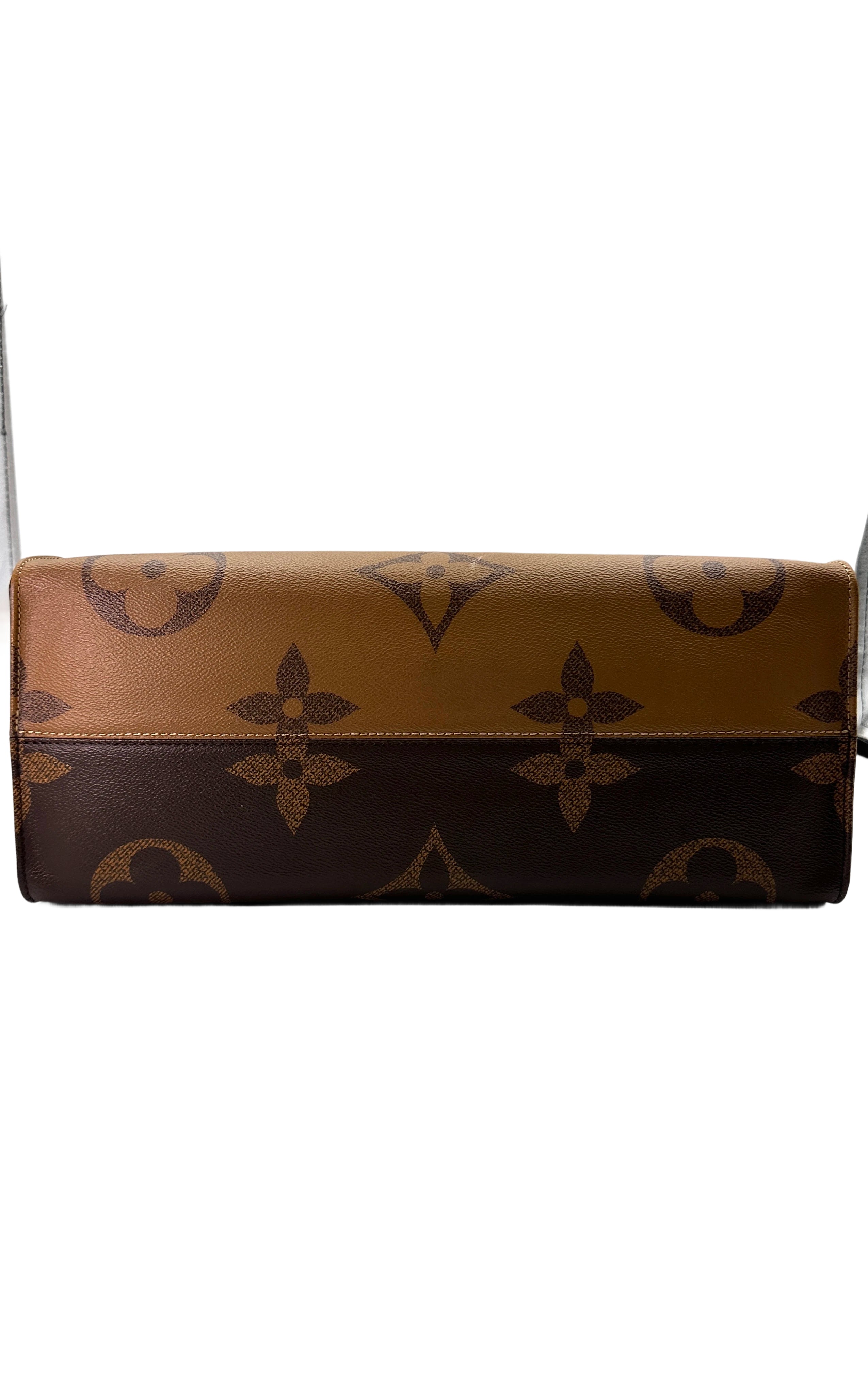 Louis Vuitton OnTheGo GM Brown Monogram Canvas Tote Handle Bag LV2551