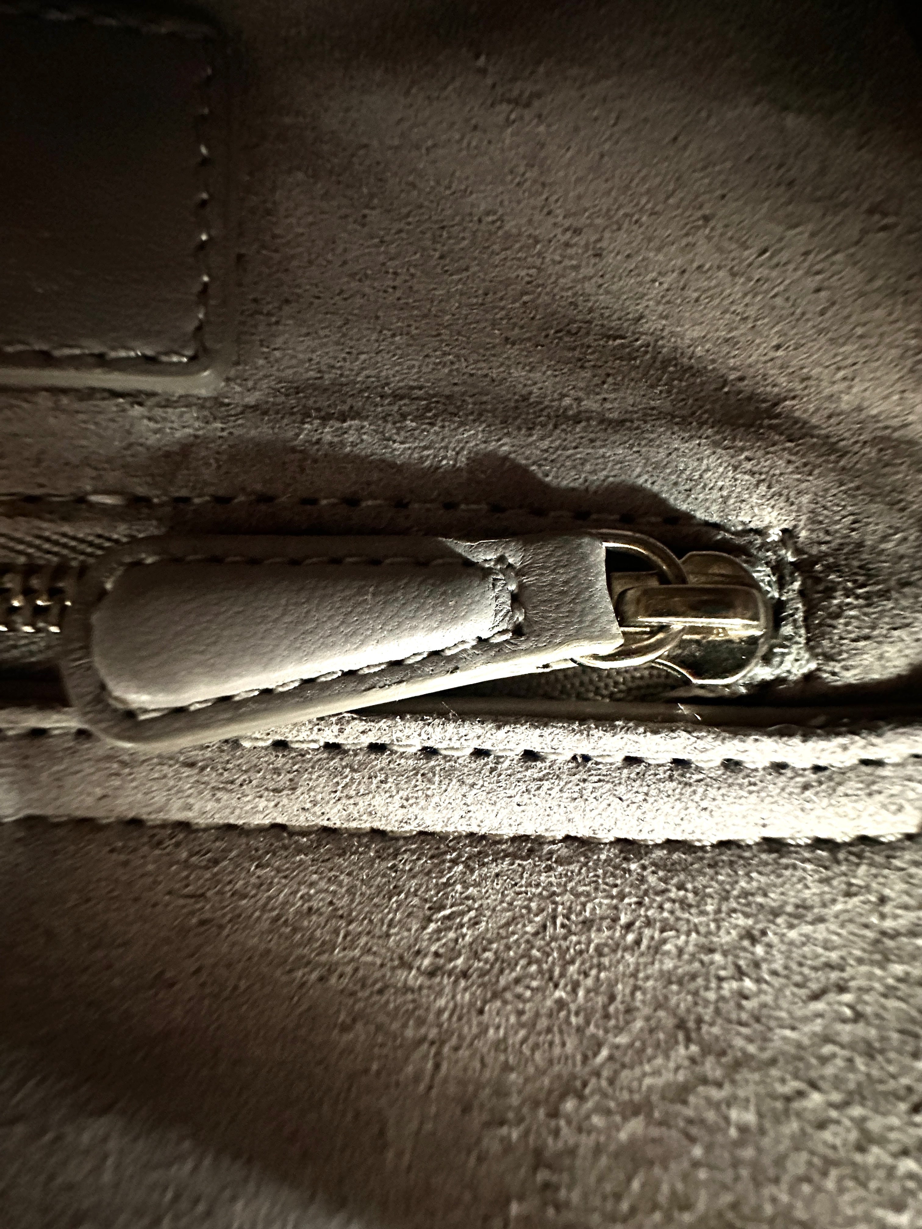 Christian Dior Lady Dior Grey Cannage Leather Handle Bag With Silver Charms DR709