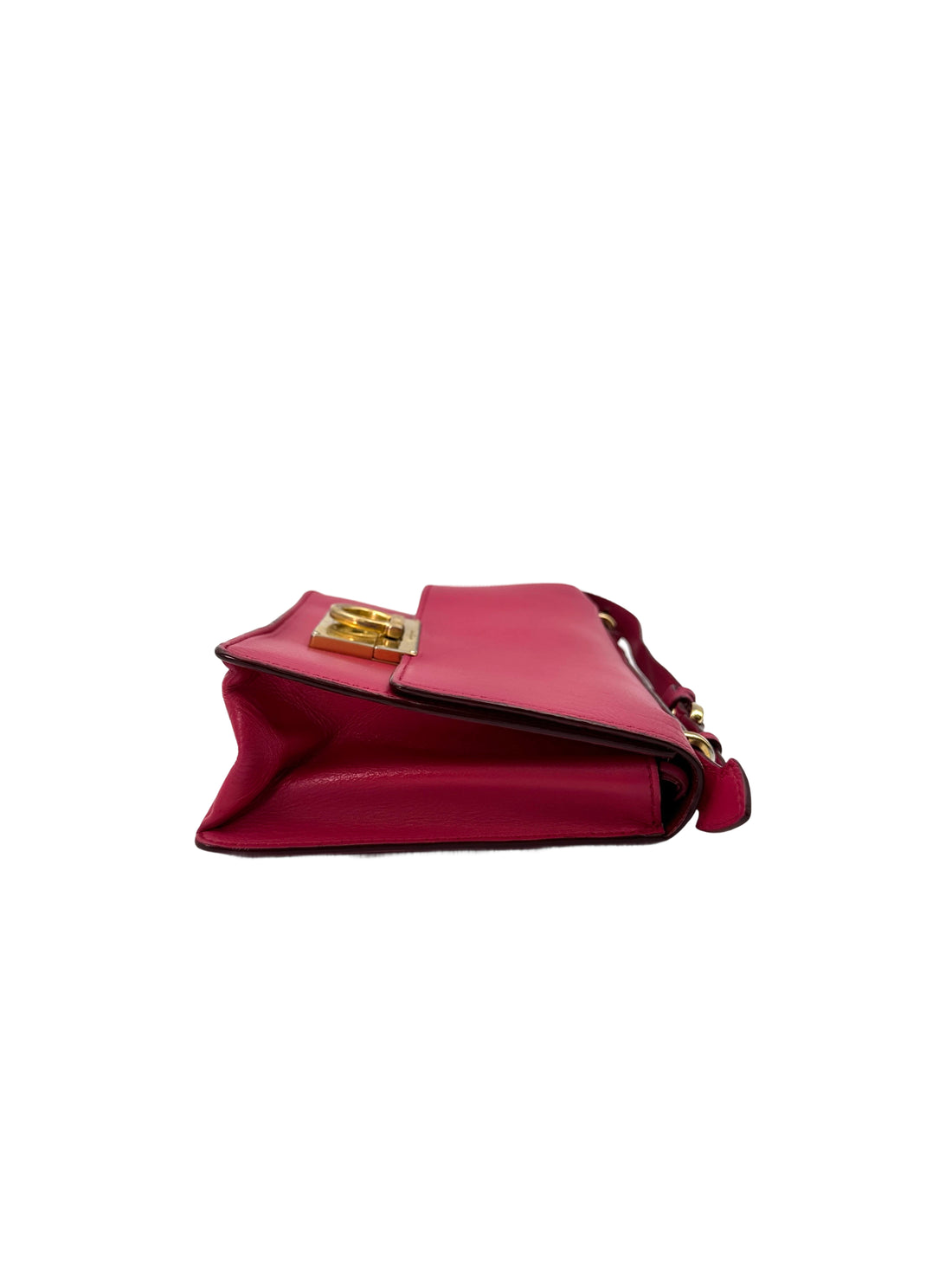 Salvatore Ferragamo Aileen Pink Leather Shoulder Bag FG08