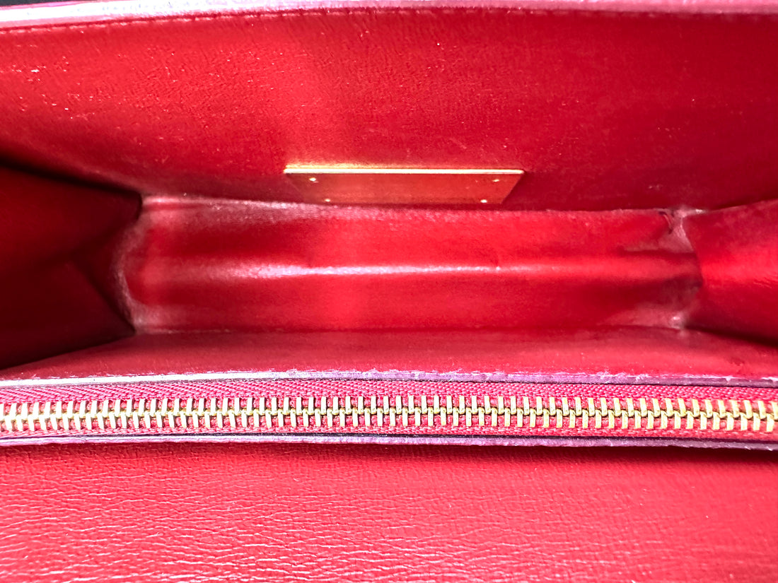 Salvatore Ferragamo Aileen Pink Leather Shoulder Bag FG08