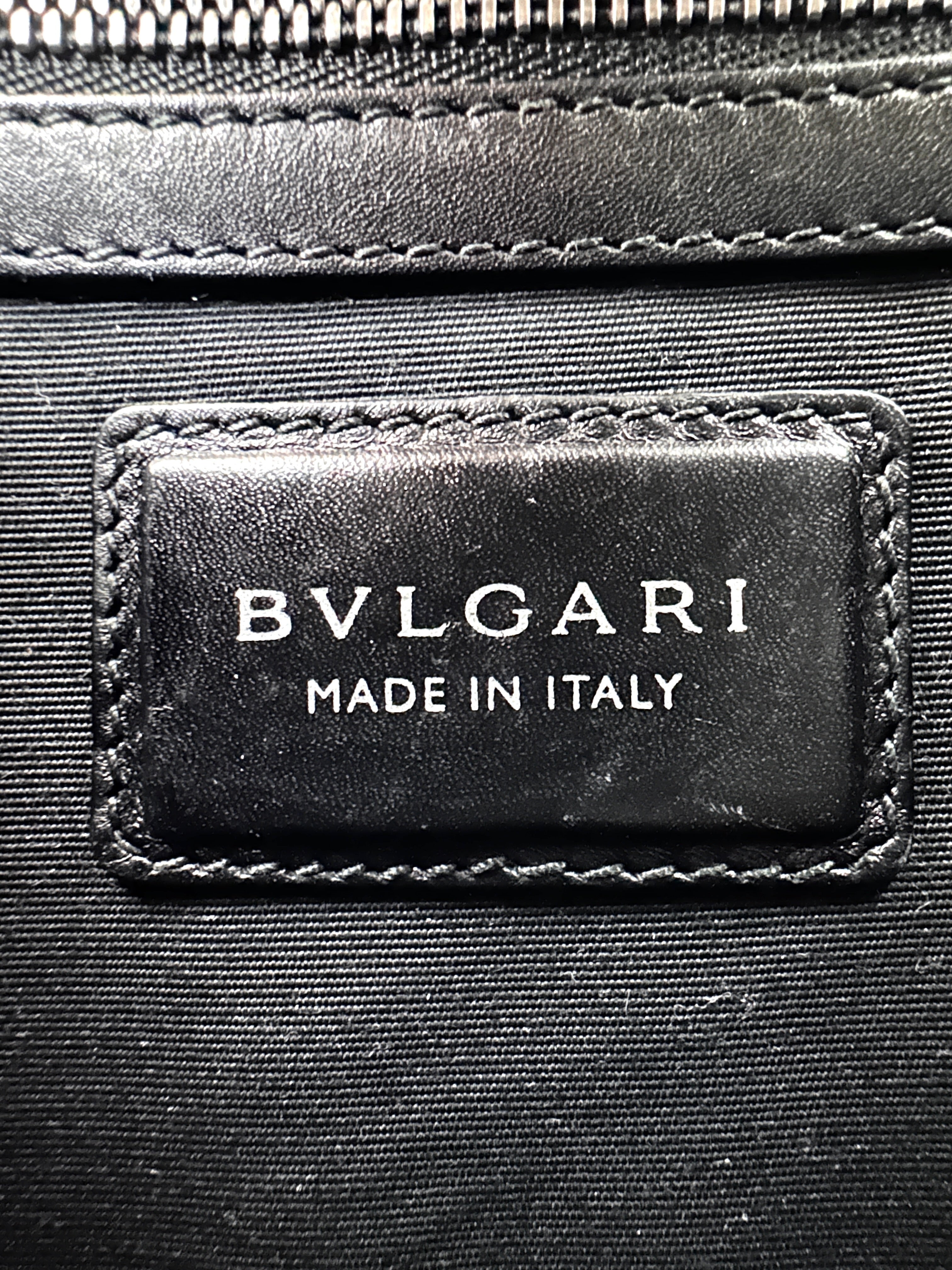 Bvlgari Serpenti Forever Black Leather Shoulder Bag BS40