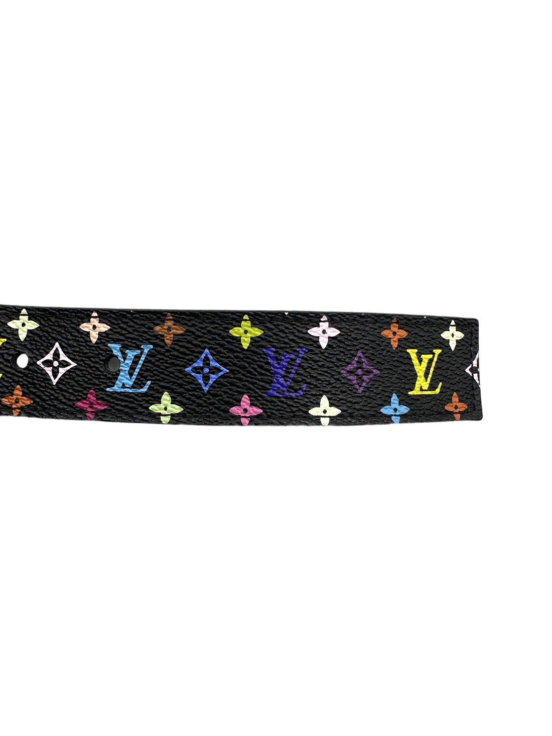 Louis Vuitton Black Multicolor Monogram Canvas Belt LV2547