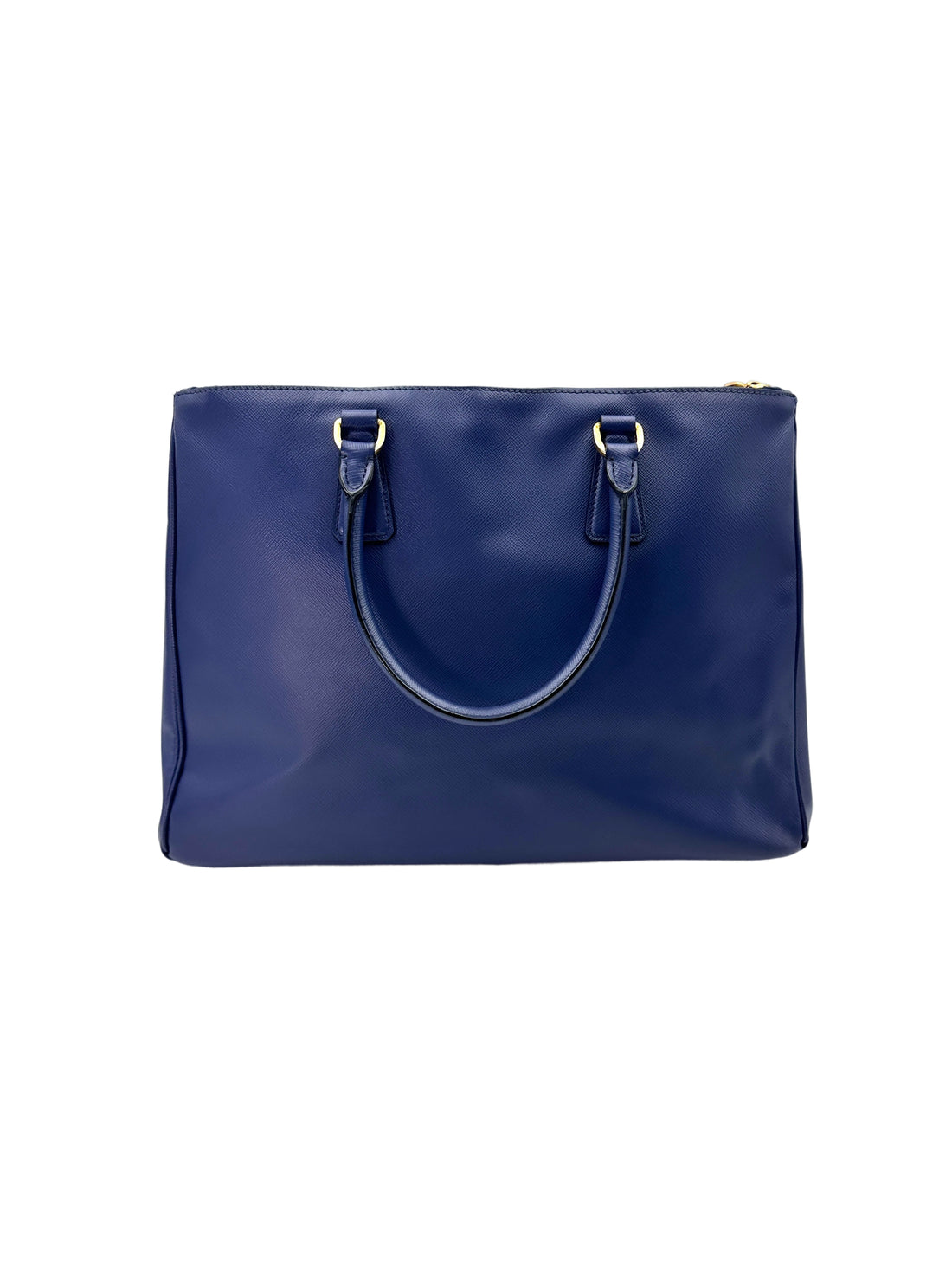 Prada Galleria Blue Saffiano Leather Handle Bag PR297