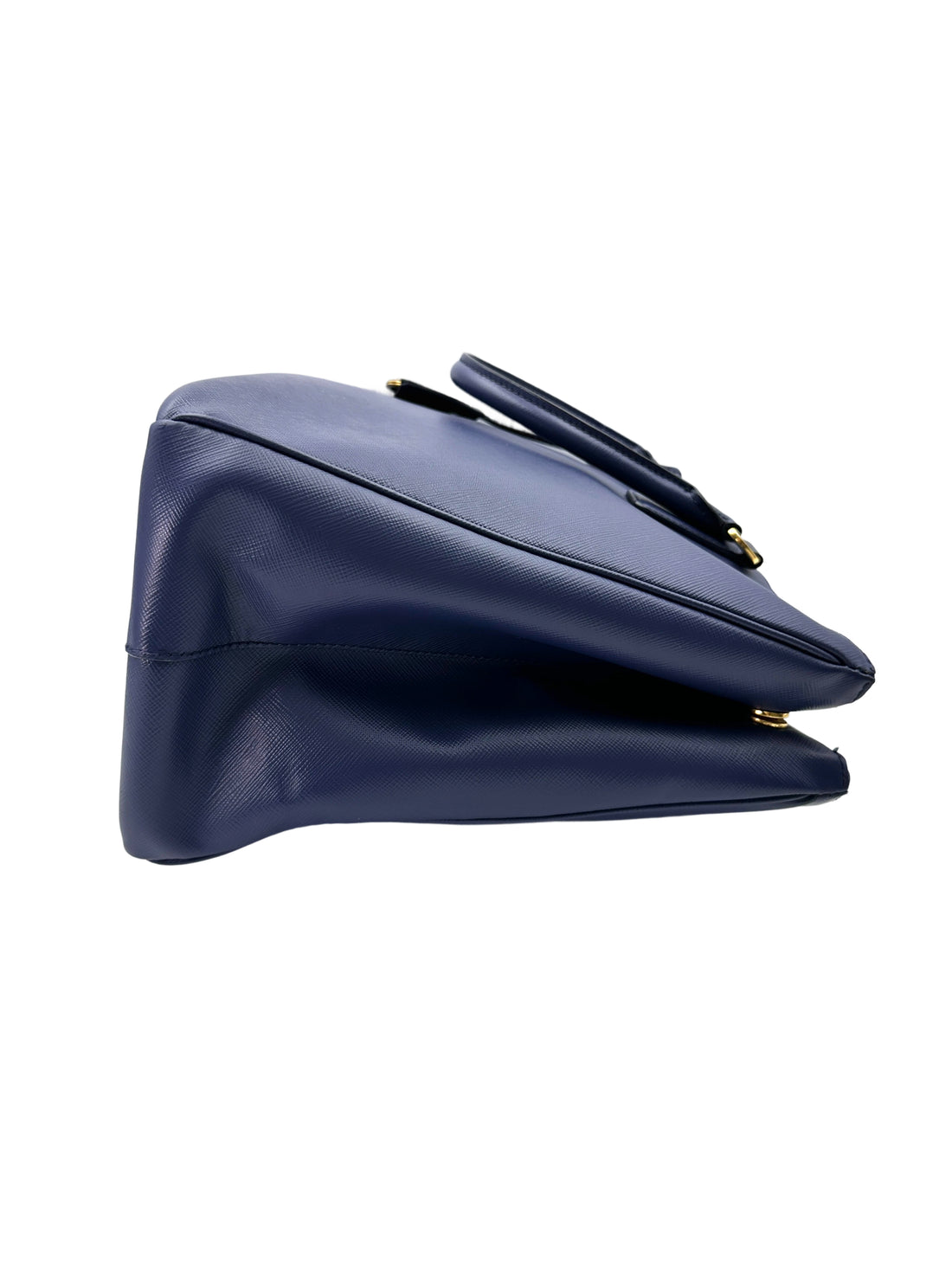 Prada Galleria Blue Saffiano Leather Handle Bag PR297
