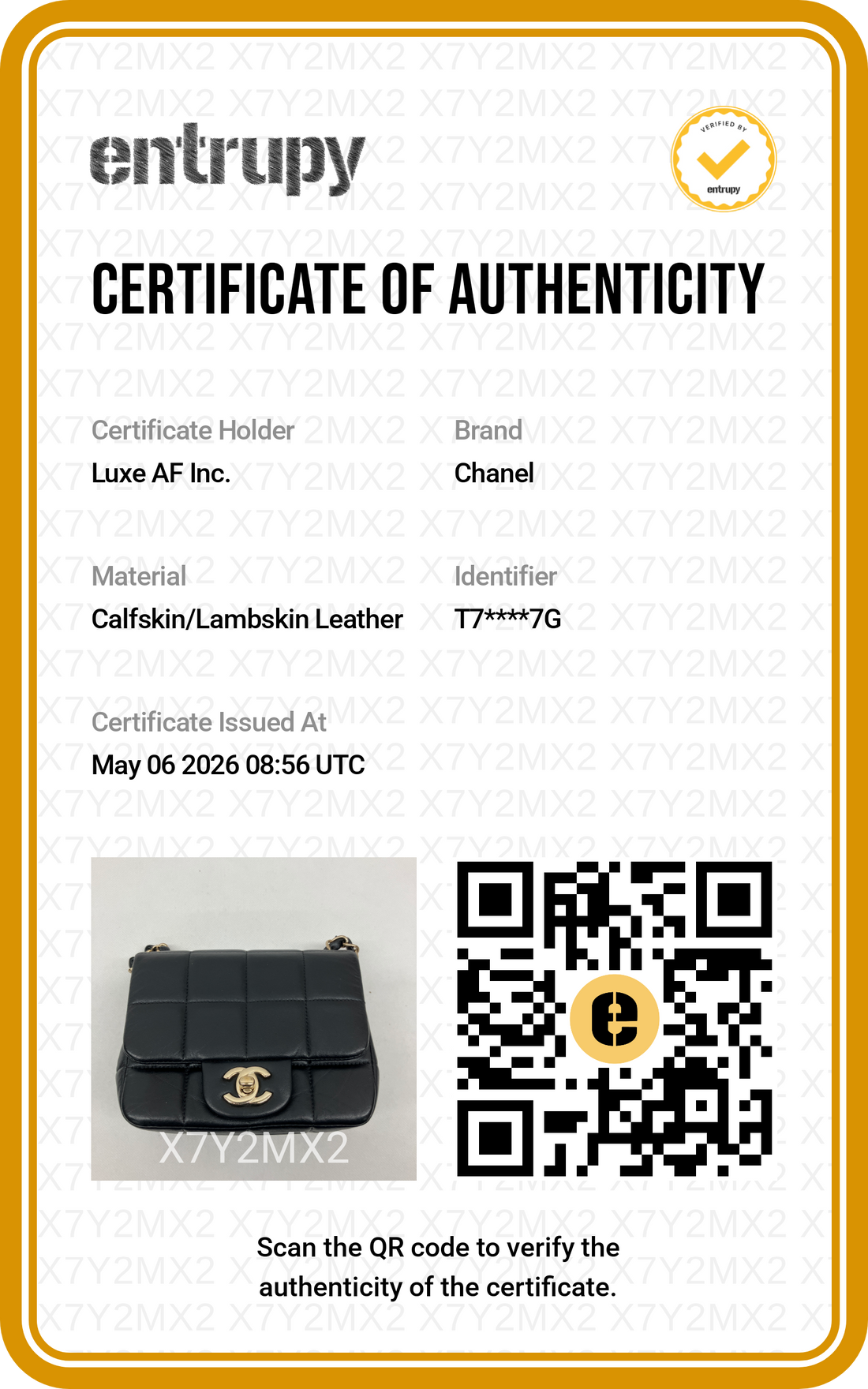 Chanel 23C Black Chocolate Bar Square Flap Bag With Dice Charms(T7***7G) IRIS200