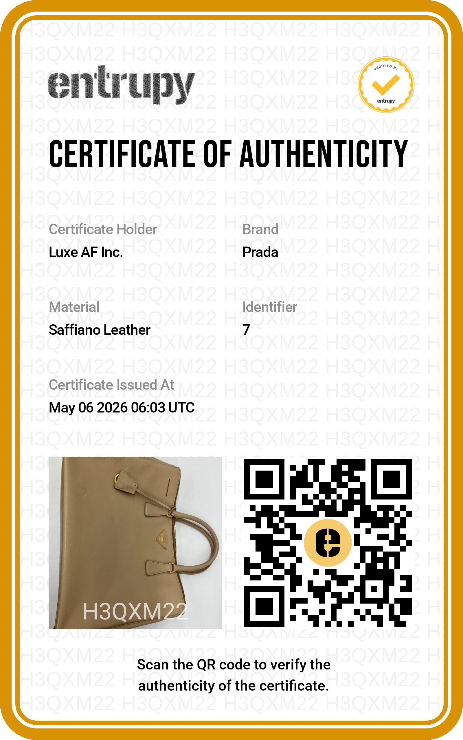 Prada Galleria Beige Saffiano Leather Handle Bag PR319