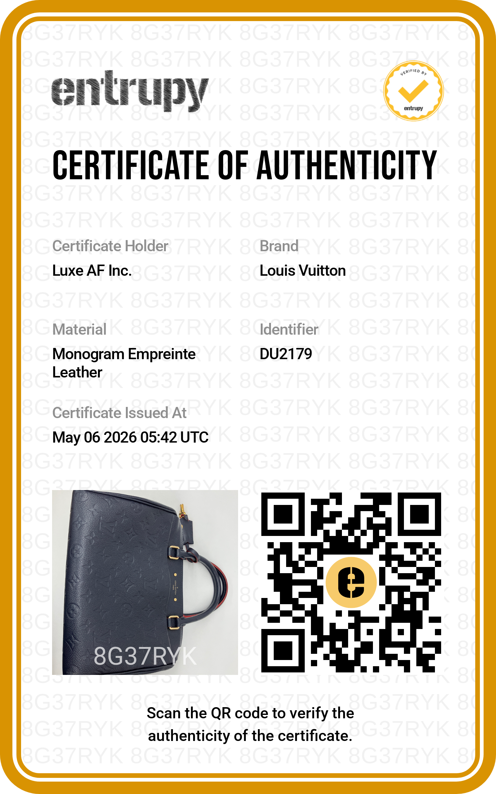 Louis Vuitton Speedy25 Navy Monogram Empreinte Leather Handle Bag LV2545