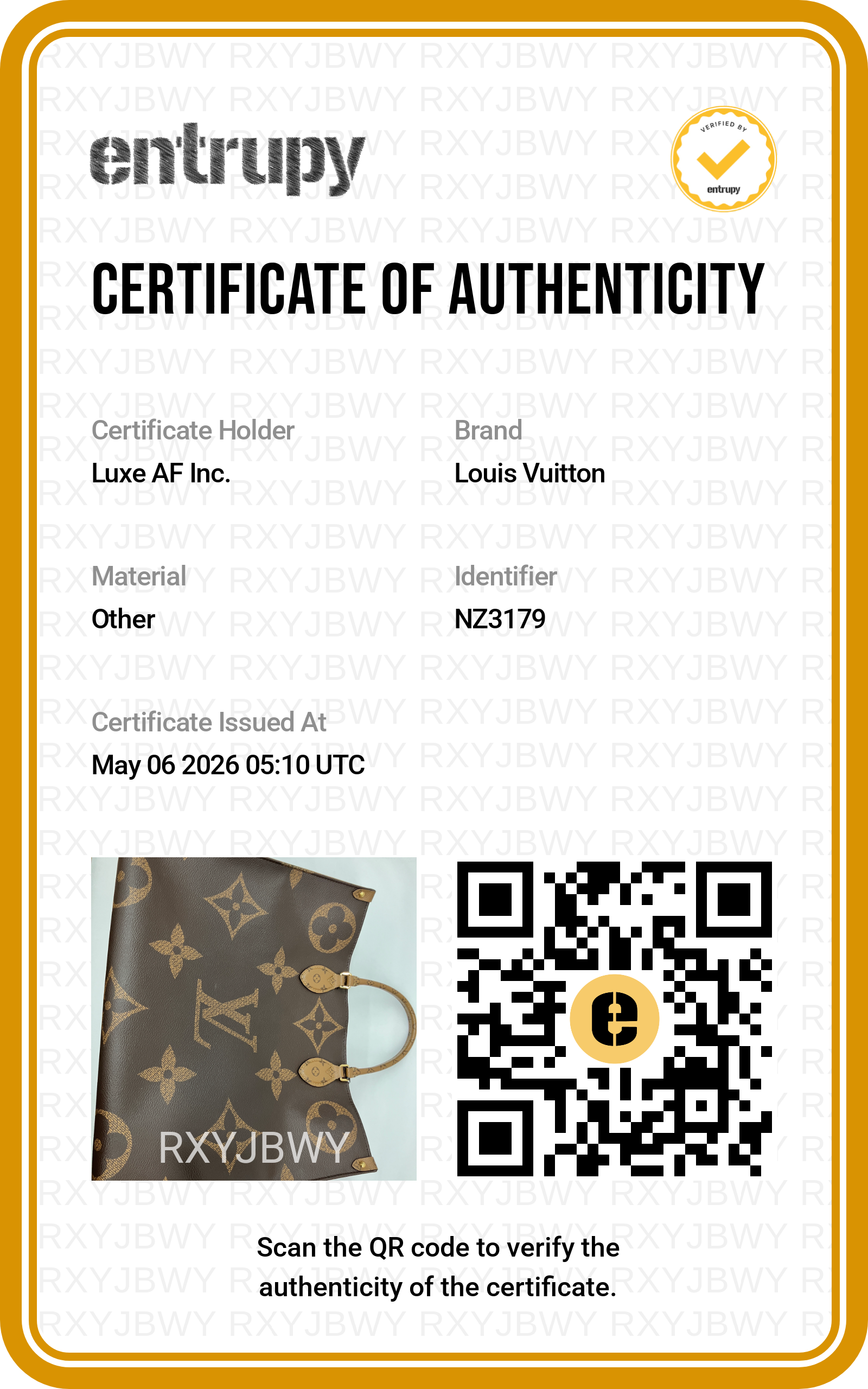 Louis Vuitton OnTheGo GM Brown Monogram Canvas Tote Handle Bag LV2551