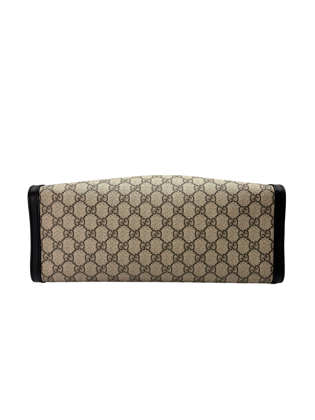 Gucci Padlock GG Supreme Medium Size Shoulder Bag With Black Trim GG896