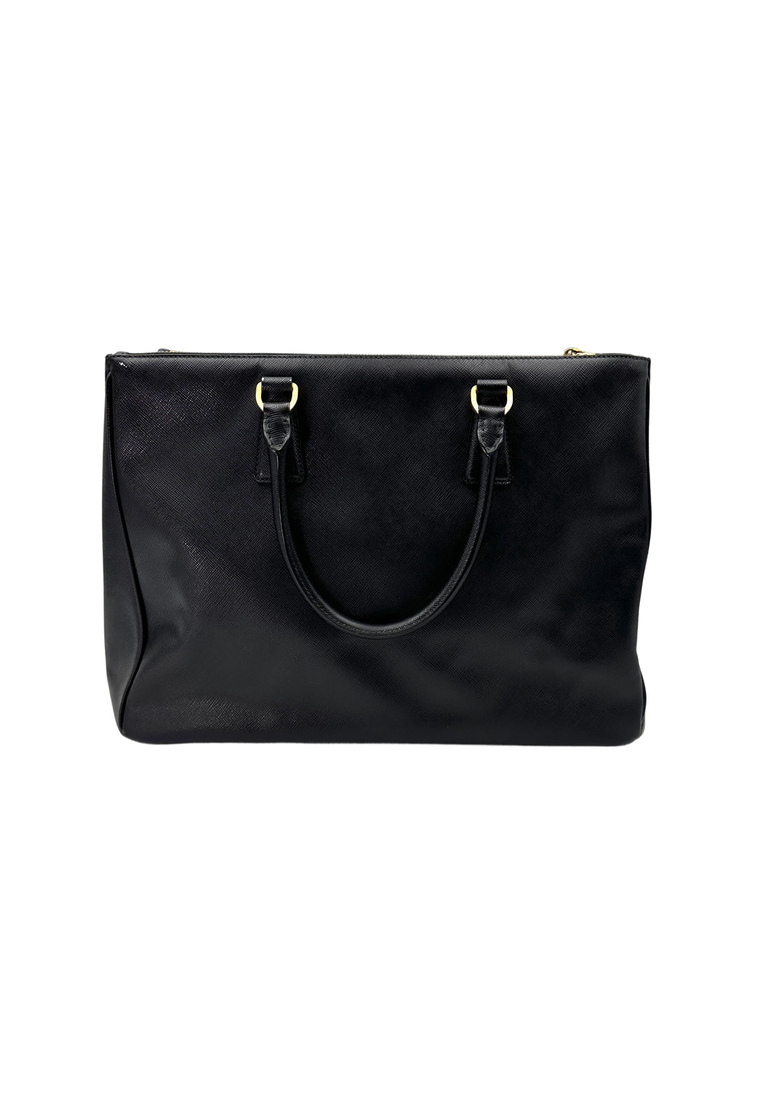 Prada Galleria Black Saffiano Leather Handle Bag PR296