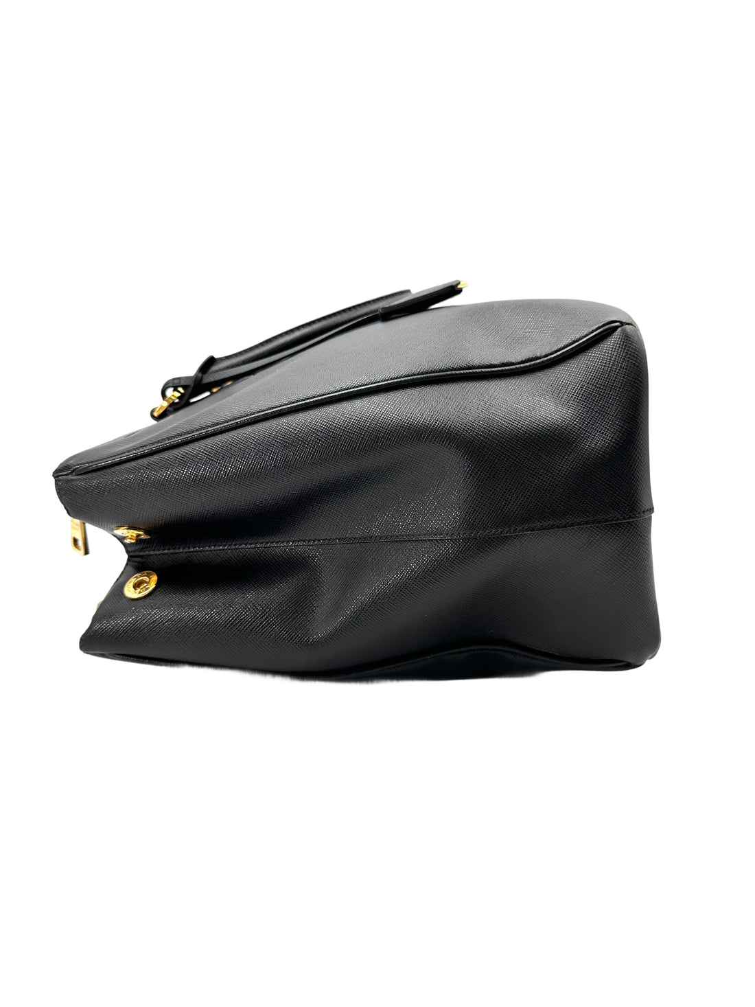 Prada Galleria Black Saffiano Leather Handle Bag PR296
