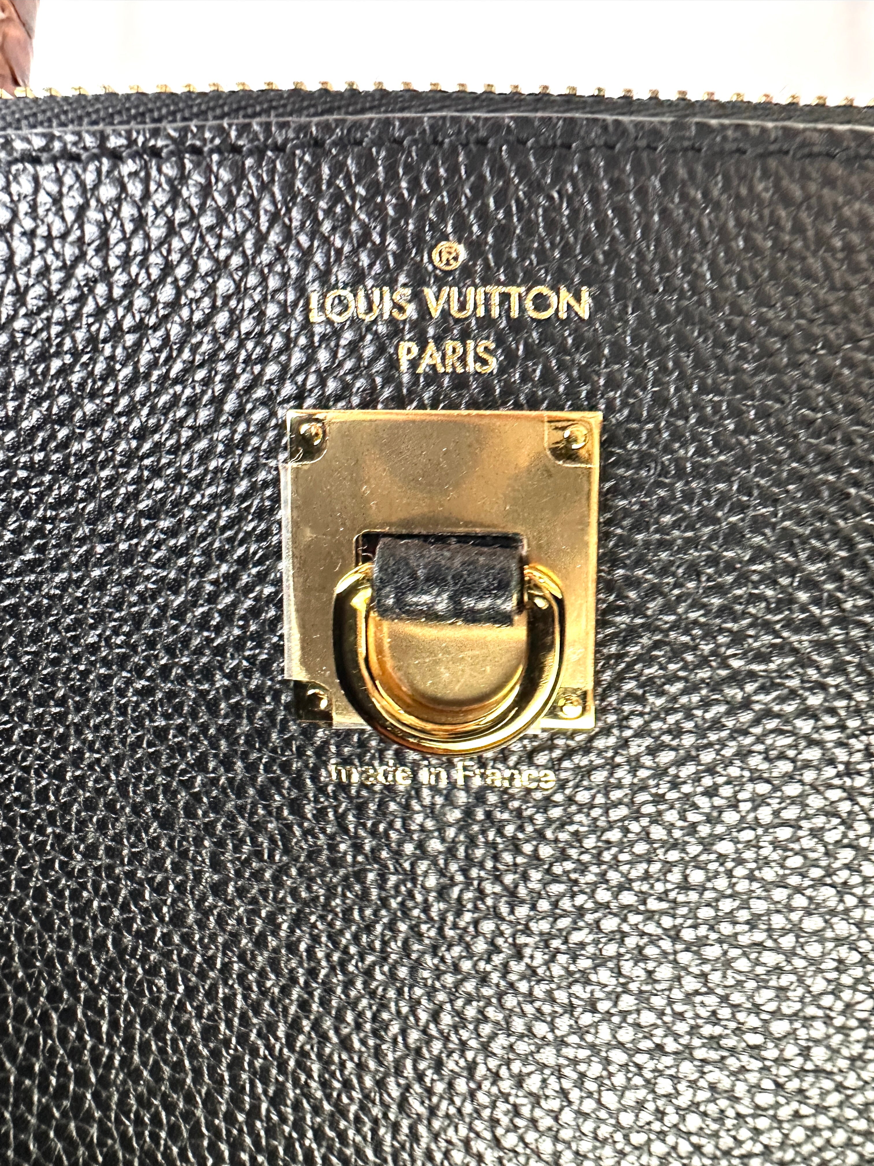 Louis Vuitton City Steamer Black Grained Leather Python Handle Bag LV2560