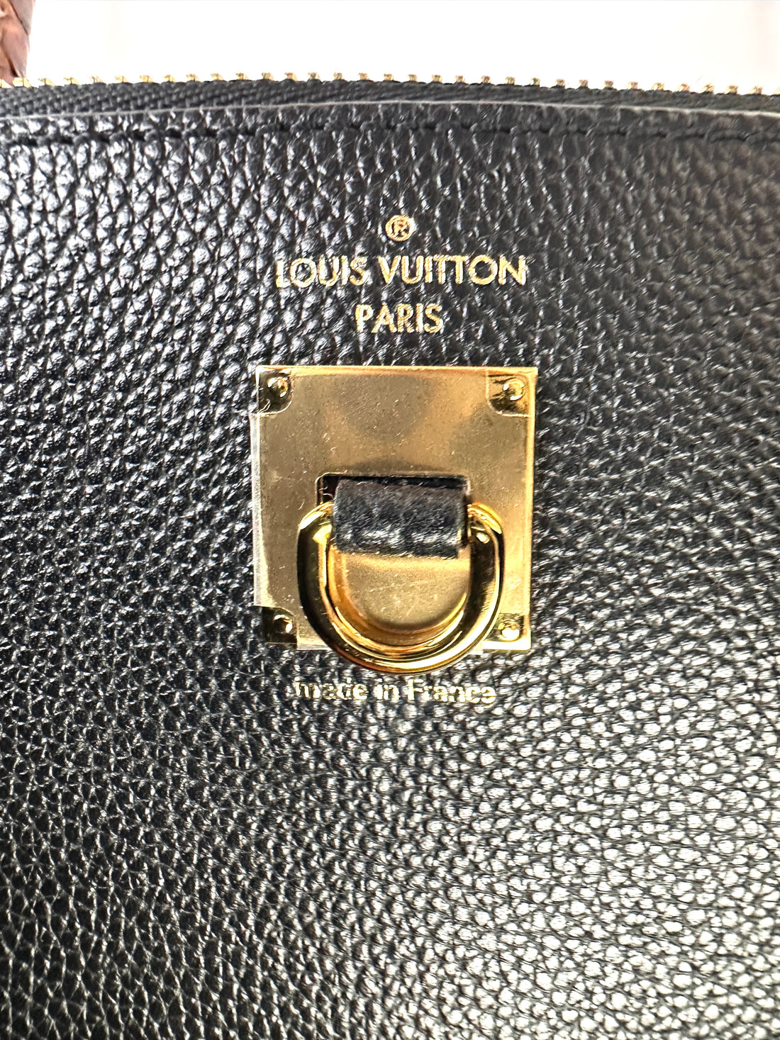 Louis Vuitton City Steamer Black Grained Leather Python Handle Bag LV2560