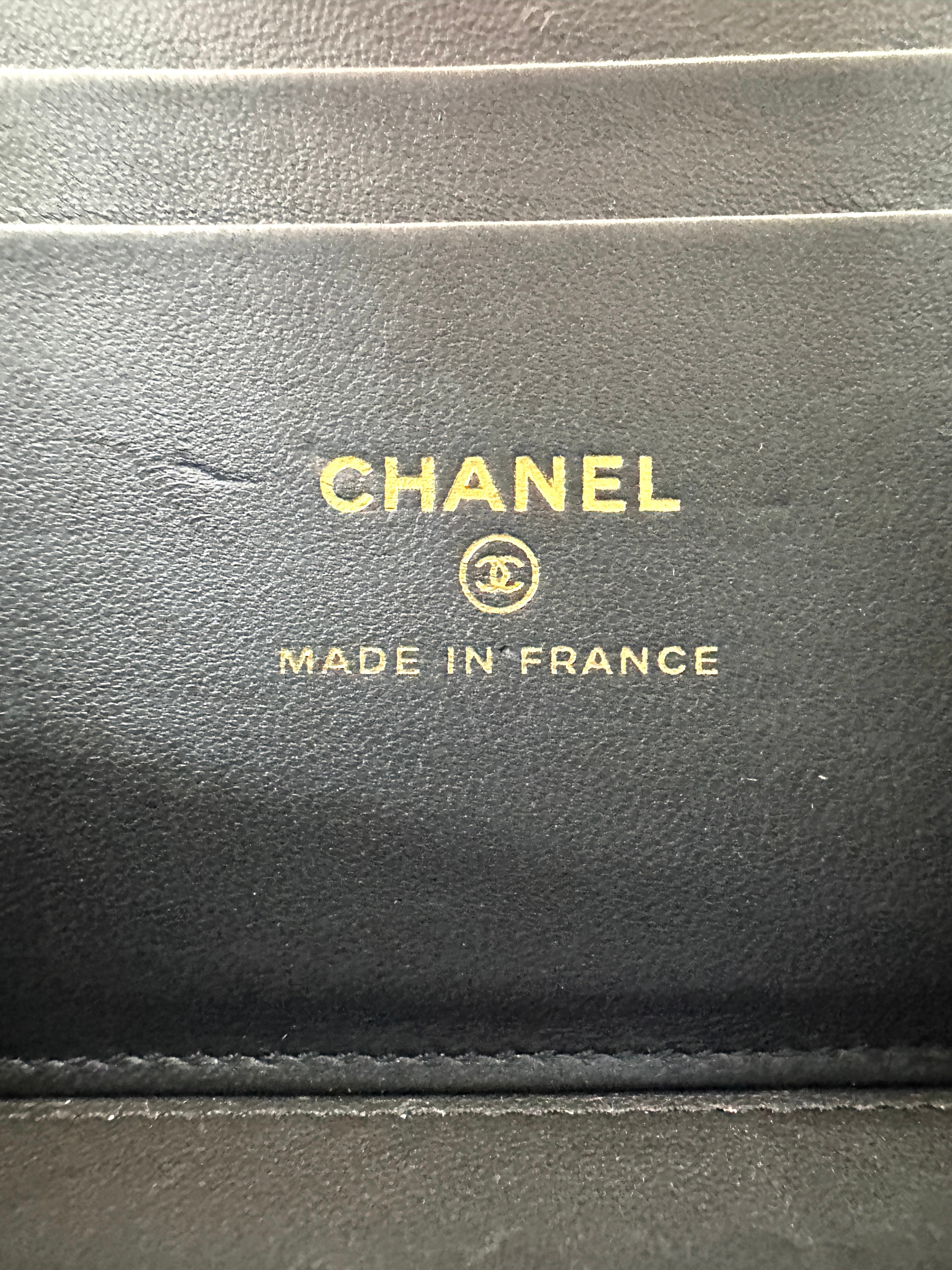 Chanel Navy Quilted Lambskin Top Handle Vanity Case(L6***CJ) CC1863