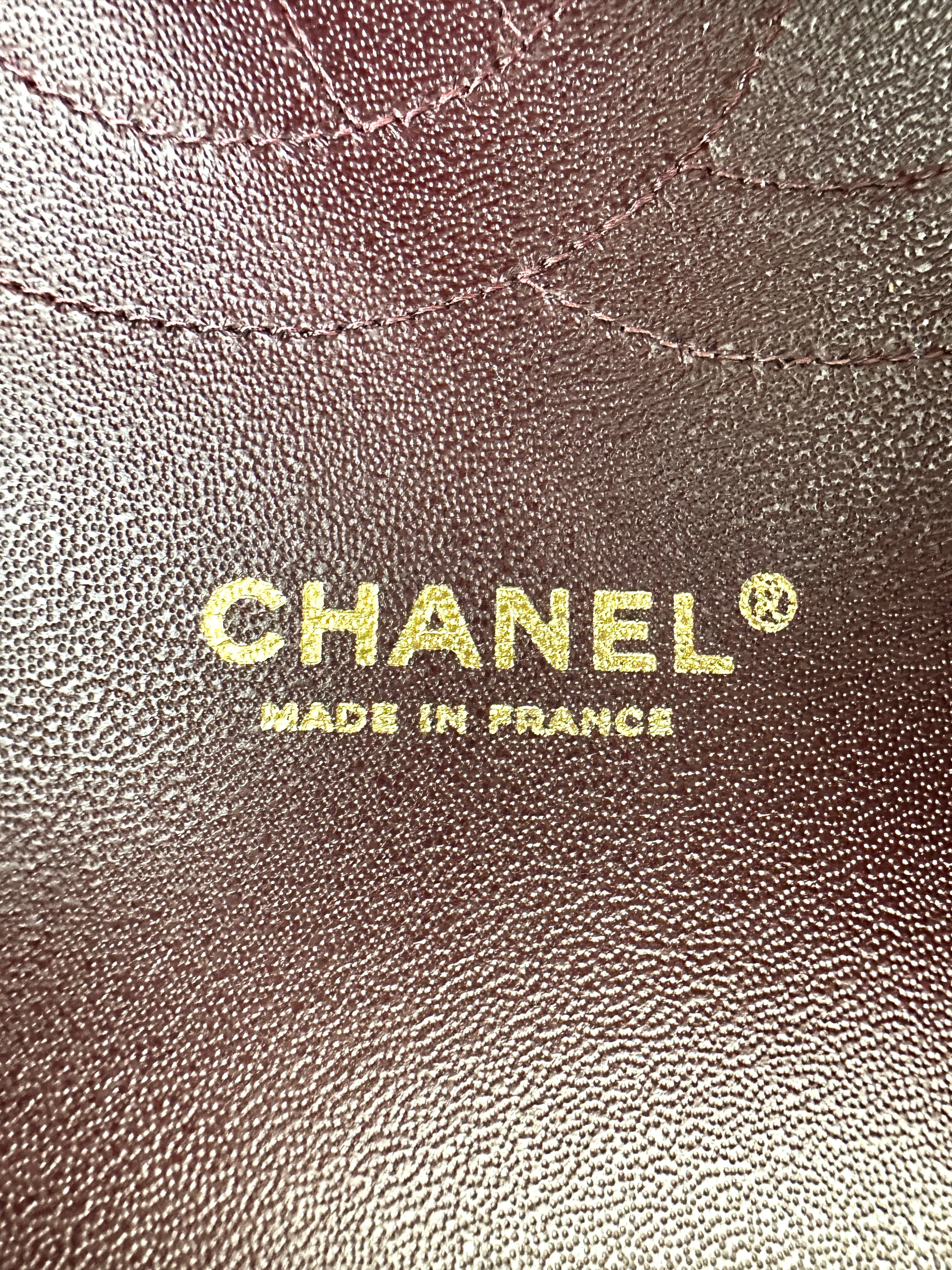 Chanel Classic Flap Black Quilted Leather Large Size Flap Bag With Gold Buckle(18***63) CC1860